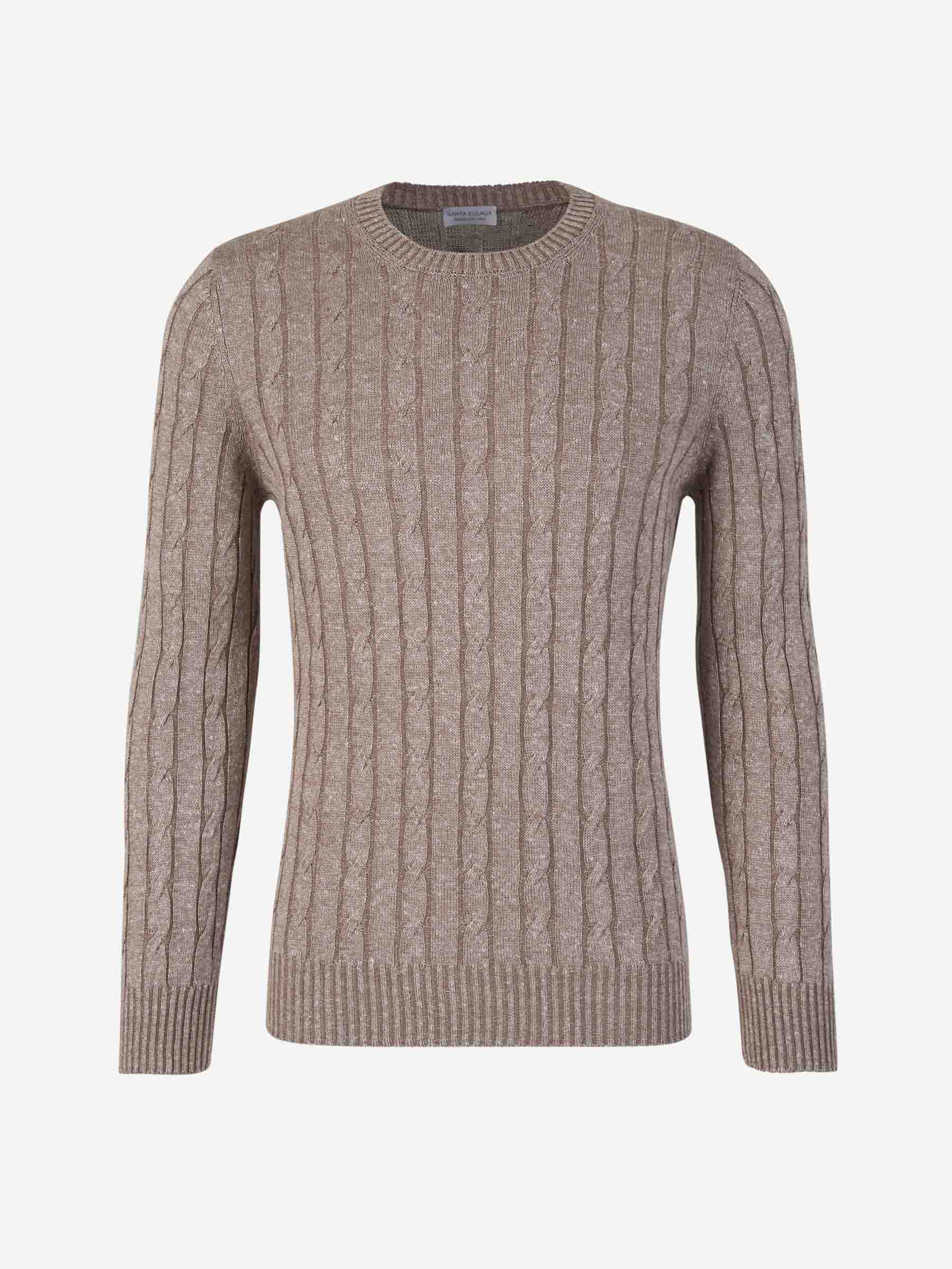 Outlet online Santa Eulalia Hombre Jersey Ochos Lino color Topo sku 542-002353 01 - Foto 1