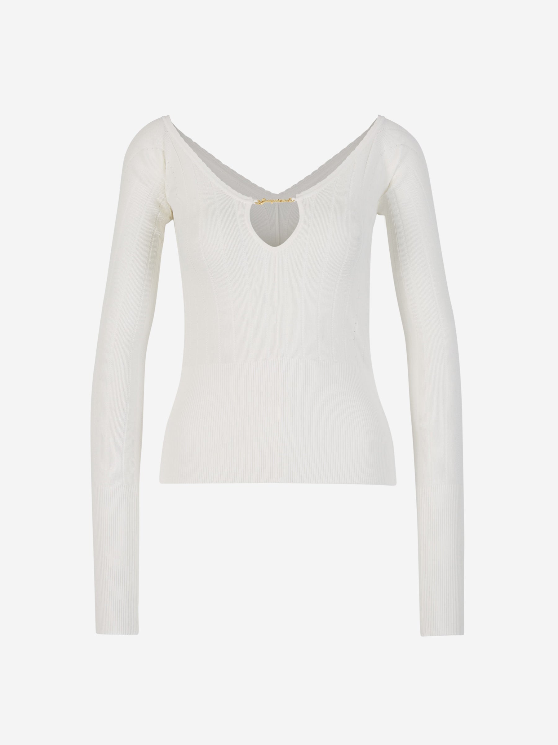 Outlet online Jacquemus Mujer Top Punto Logo color Blanco sku 703-002095 02 - Foto 1