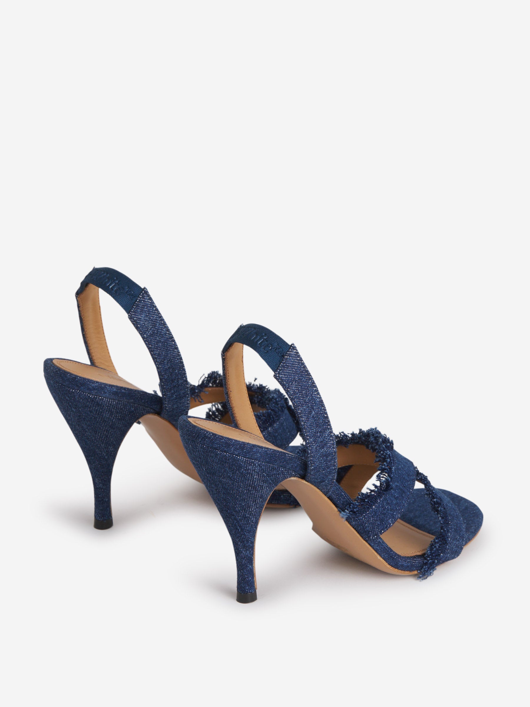 Outlet online Off-White Mujer Sandalias Denim Slingback color Azul Denim sku 800-005188 01 - Foto 3
