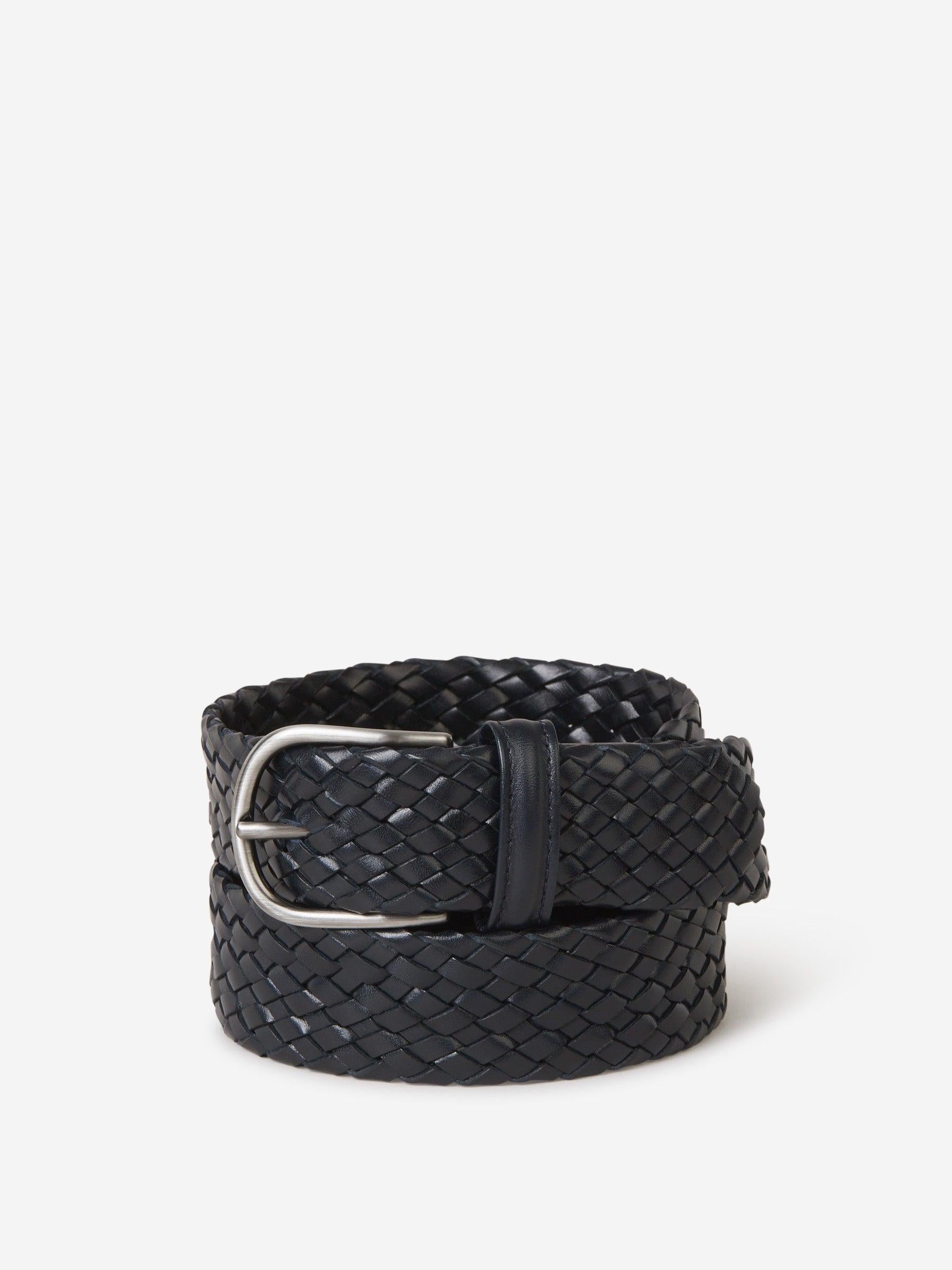 Santa Eulalia Cinturón Trenzado Piel color Azul Noche sku 622-001160 02 - Foto 1