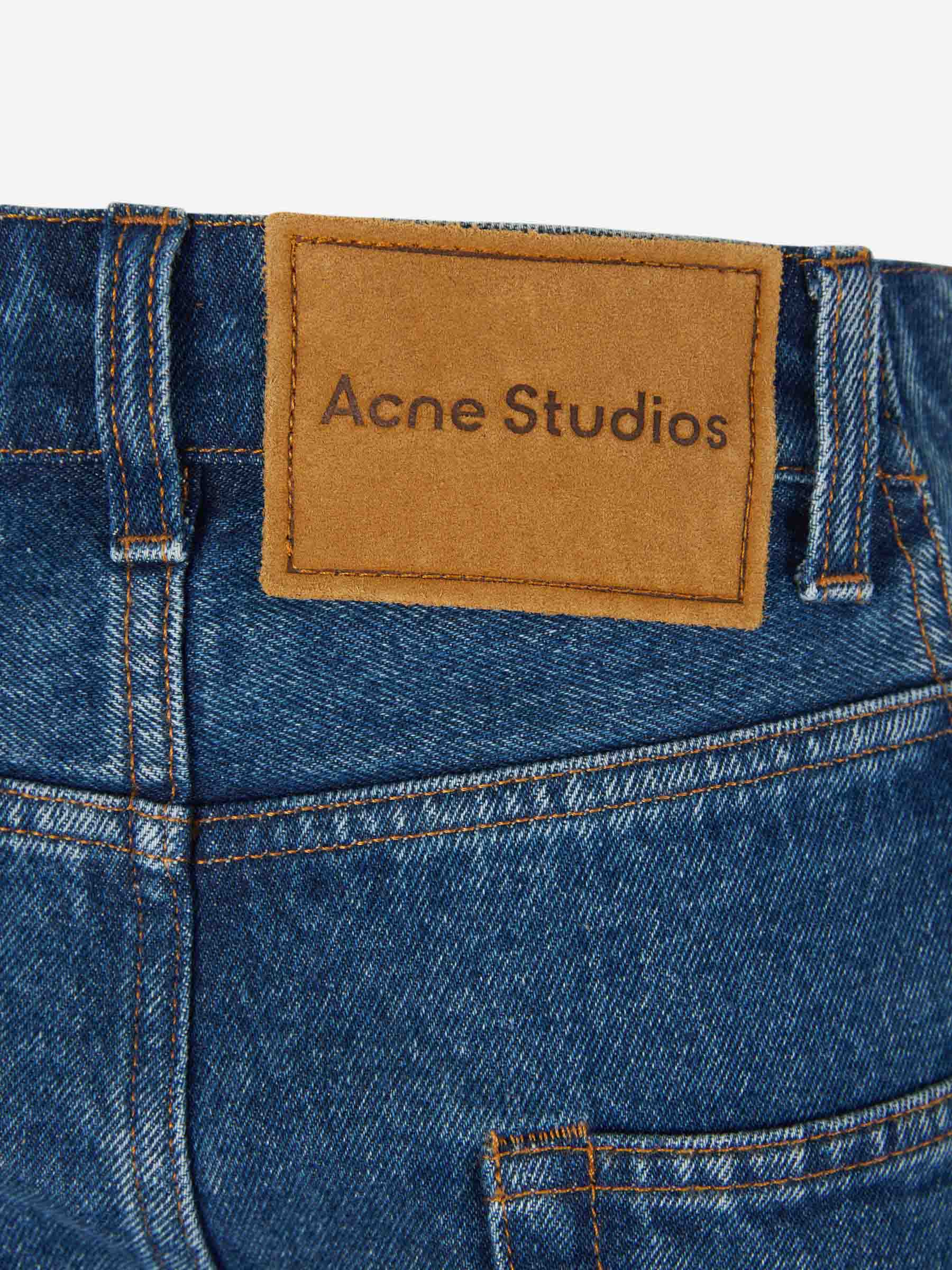 Outlet online Acne Studios Hombre Jeans Wide Leg Biker color Azul Denim sku 522-002565 01 - Foto 7