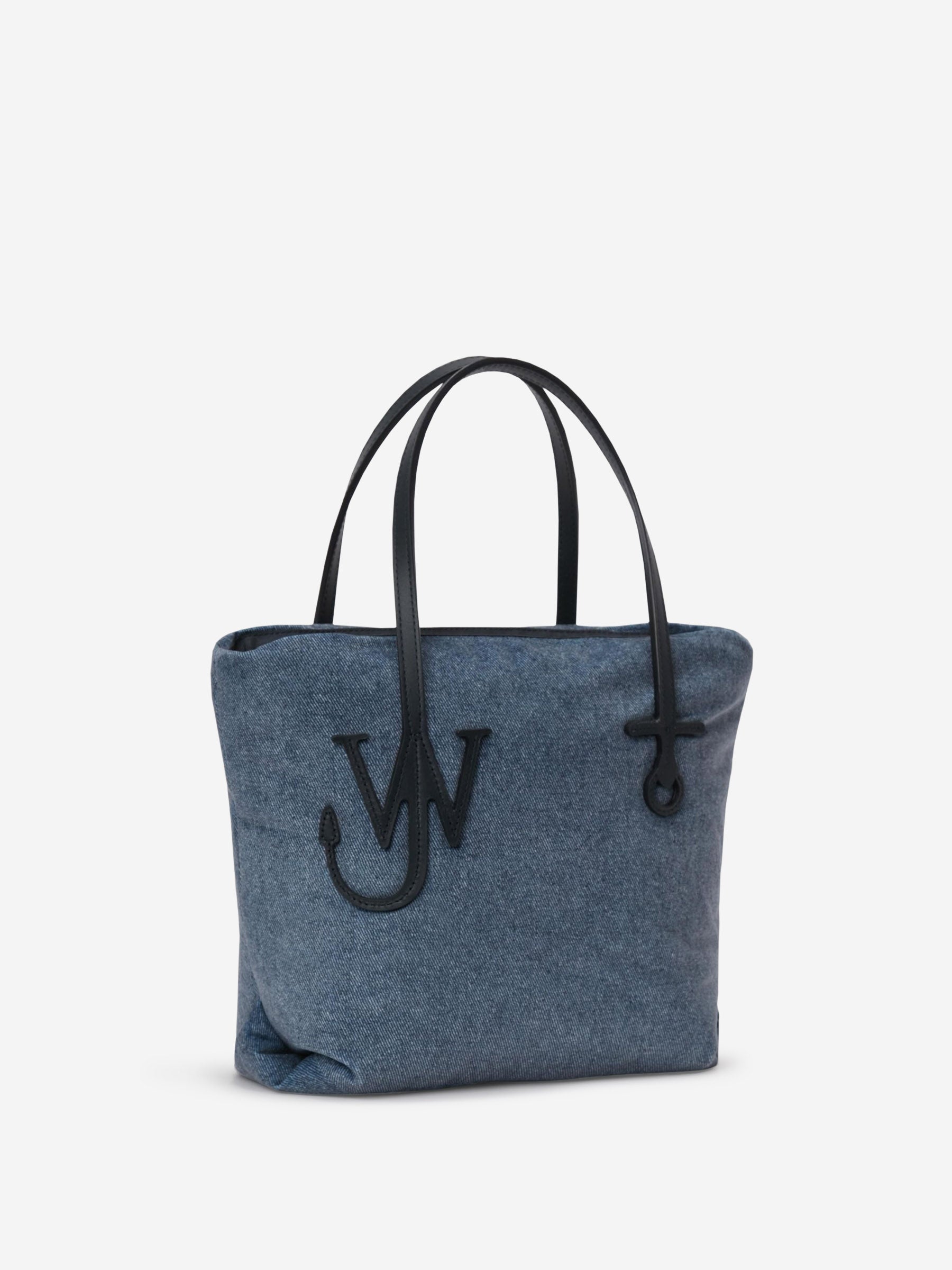 Outlet online JW Anderson Mujer Bolso de Mano Logo color Azul Denim Oscuro sku 810-007755 01 - Foto 3