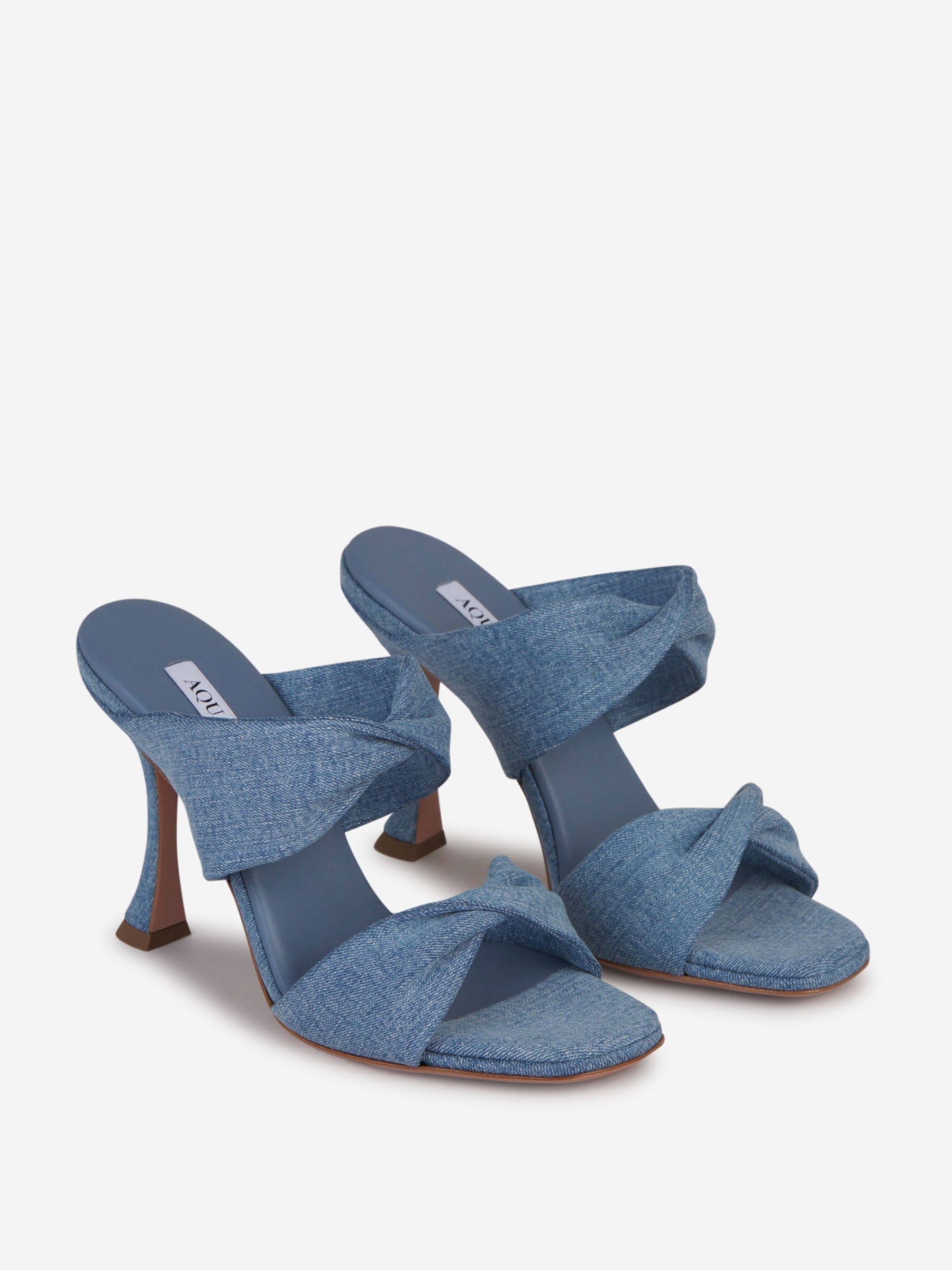 Outlet online Aquazzura Mujer Sandalias Twist Denim color Azul Denim sku 800-005171 01 - Foto 2