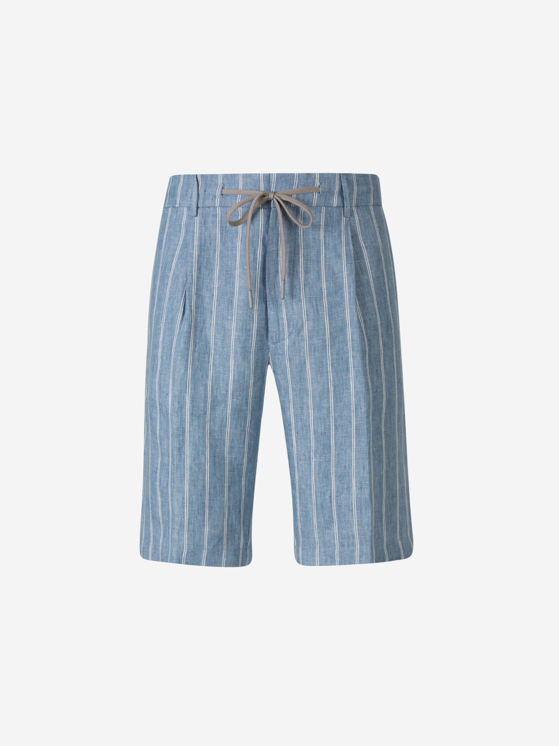 Outlet online Berwich Hombre Bermudas Motivo Rayas Lino color Azul sku 523-001000 01 - Foto 1