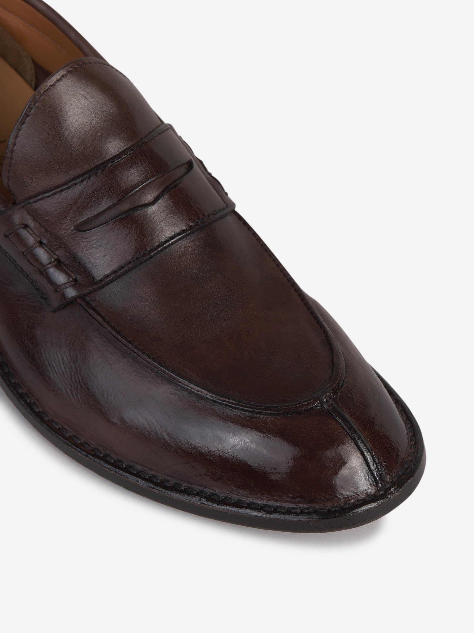 Outlet online Green George Hombre Mocasines Piel Antifaz color Marrón Oscuro sku 611-004428 01 - Foto 5