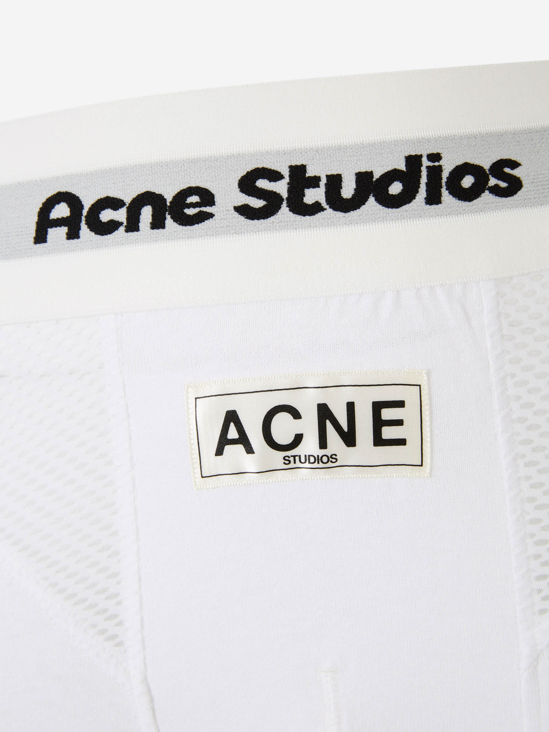 Outlet online Acne Studios Hombre Boxer Logo Parche color Blanco sku 652-000096 01 - Foto 4