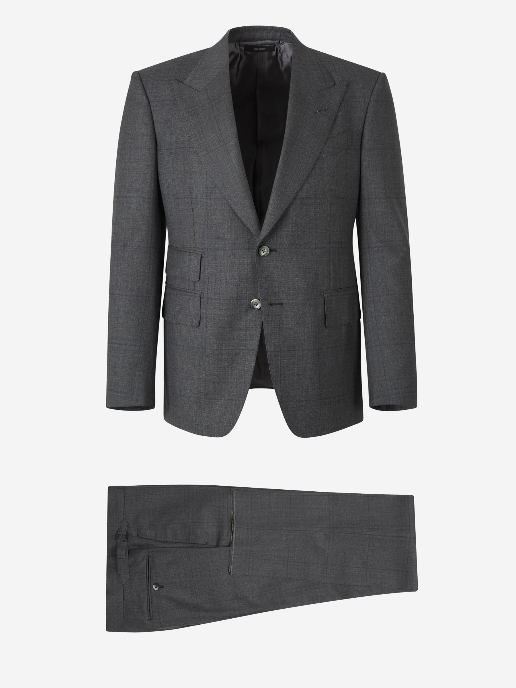 Outlet online Tom Ford Hombre Traje Liso Lana color Negro sku 312-002813 01 - Foto 2