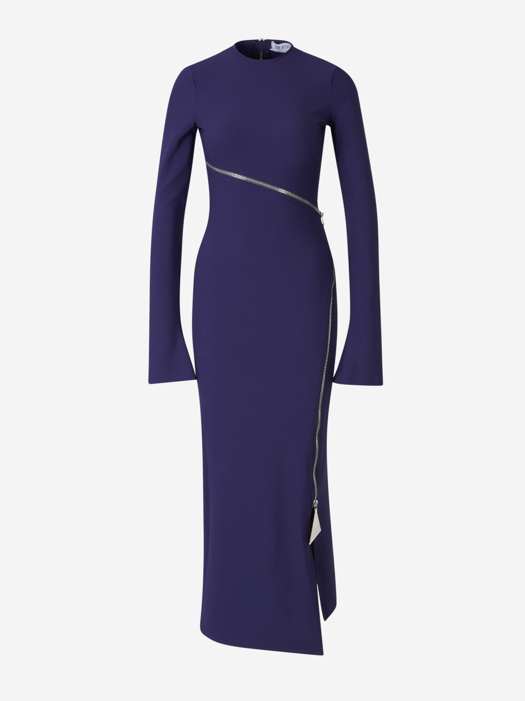 Outlet online The Attico Mujer Vestido Midi con Cremalleras color Violeta sku 721-000347 01 - Foto 2