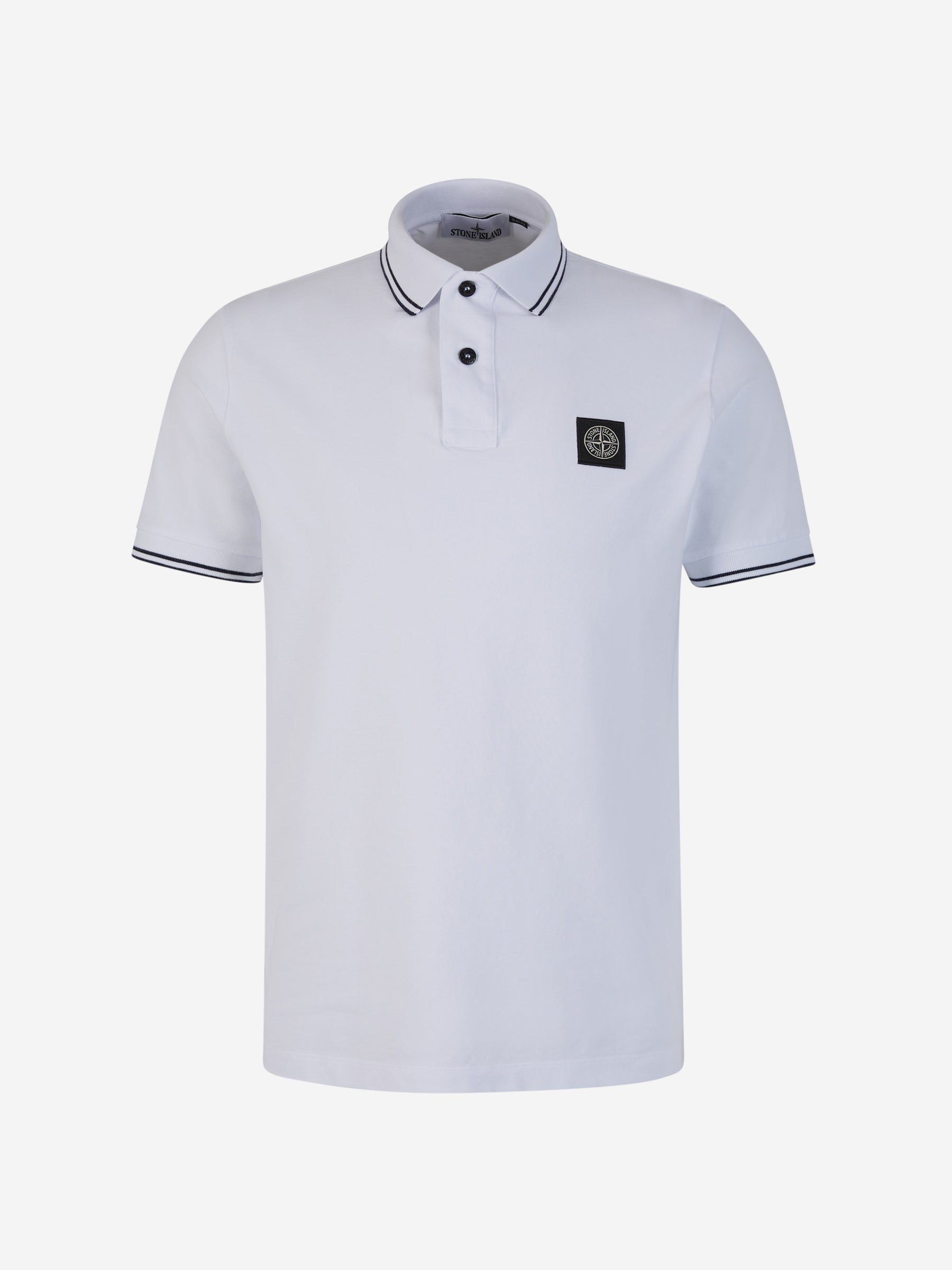 Outlet online Stone Island Hombre Polo Piquet Logo color Blanco sku 552-001479 02 - Foto 1