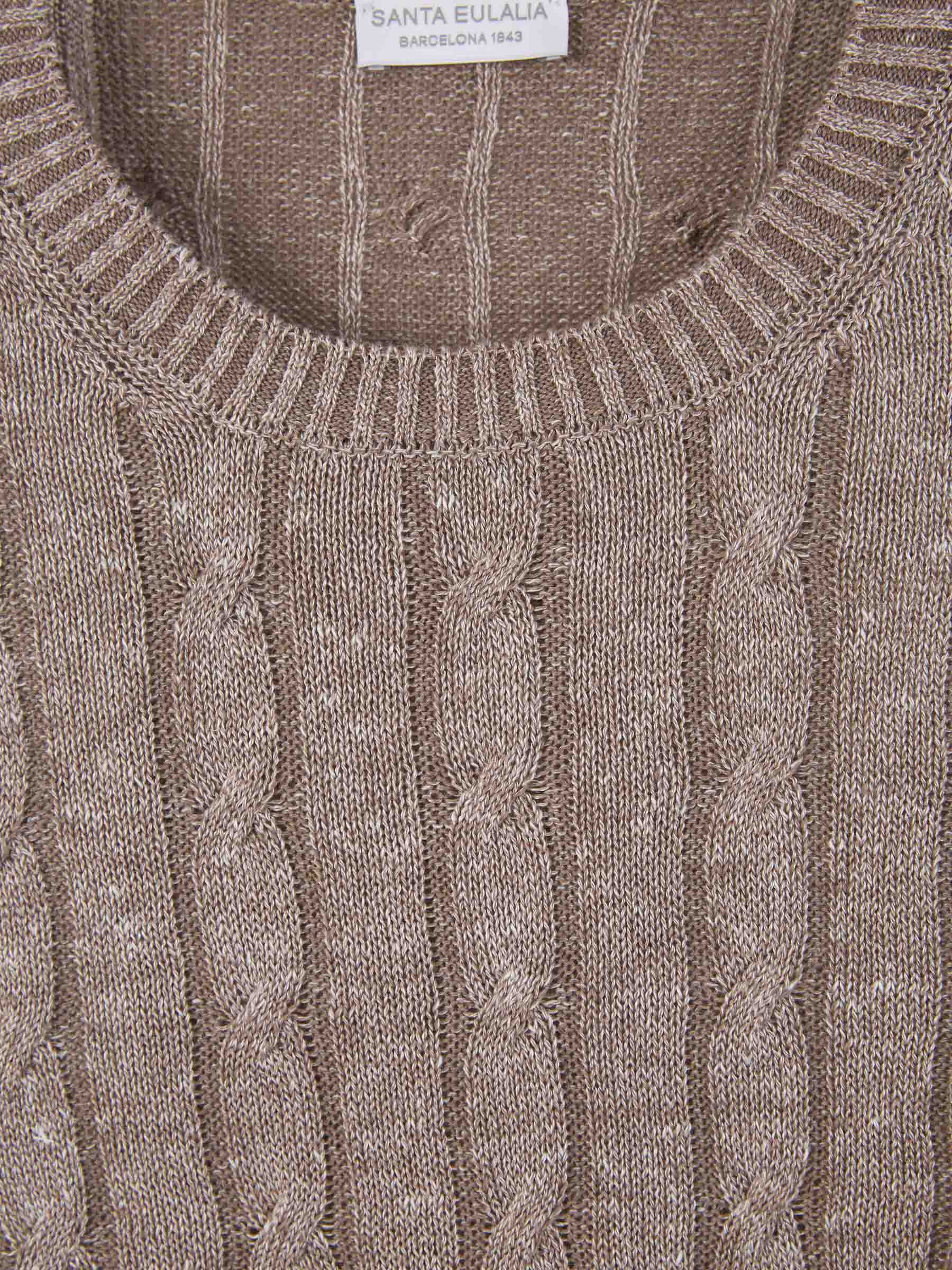 Outlet online Santa Eulalia Hombre Jersey Ochos Lino color Topo sku 542-002353 01 - Foto 3