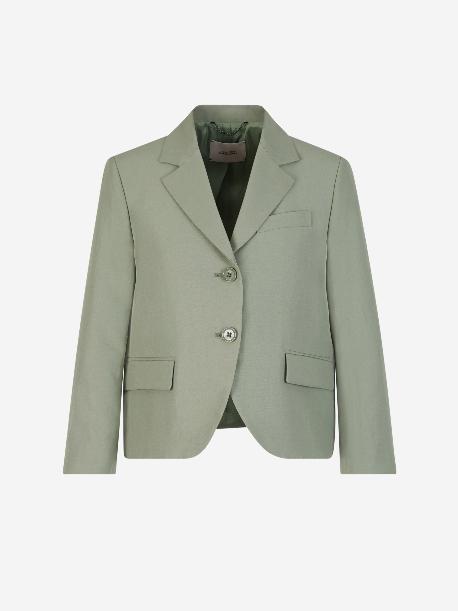 Outlet online Dorothee Schumacher Mujer Blazer Recta Lino color Verde Menta sku 741-002125 01 - Foto 1