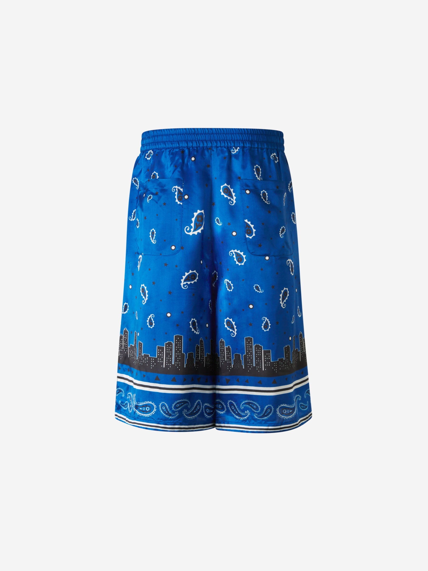 Outlet online Off-White Hombre Bermuda Estampada Bandana color Azul Marino sku 523-000884 01 - Foto 3