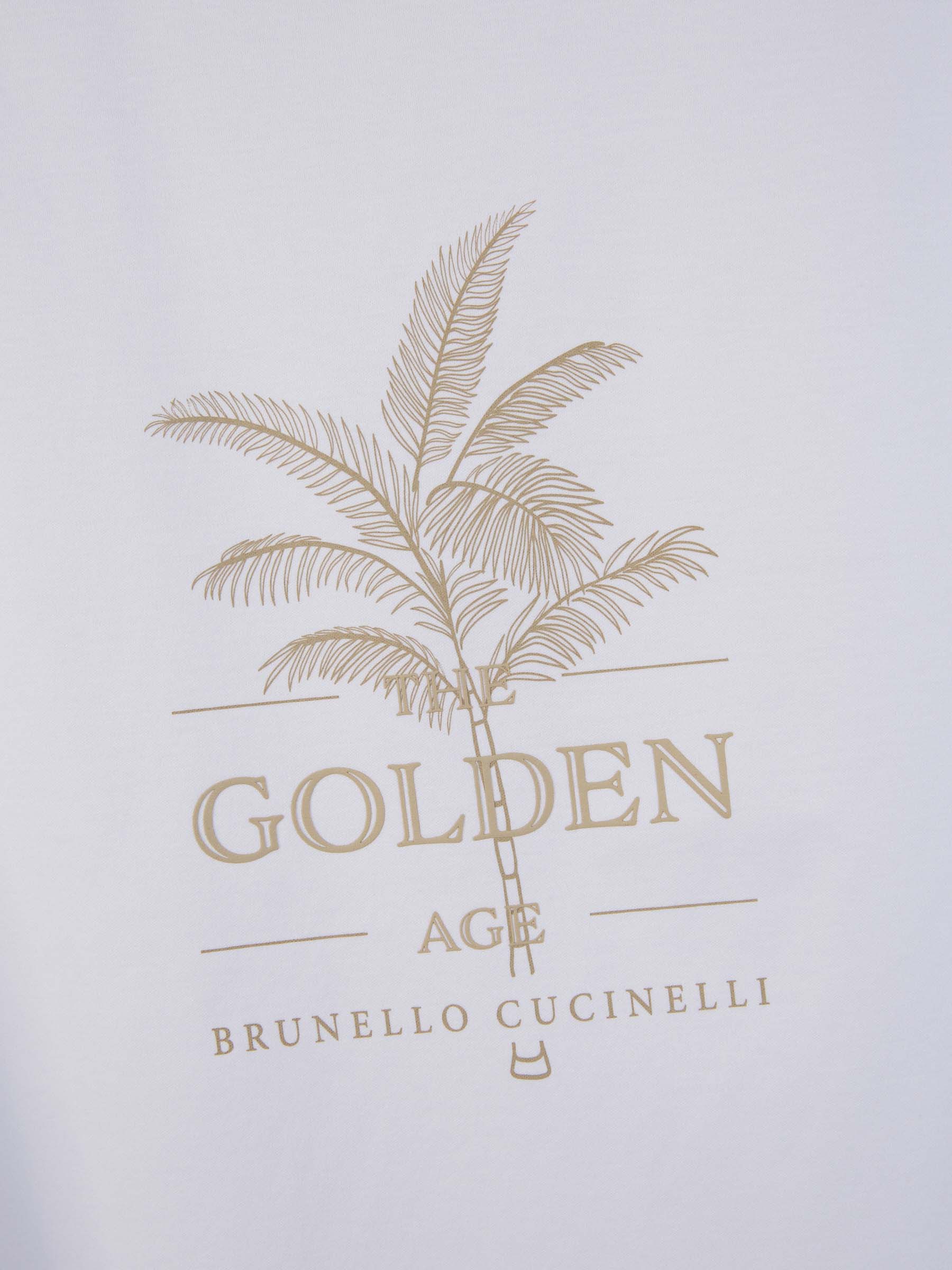 Outlet online Brunello Cucinelli Hombre Camiseta Estampada Algodón color Blanco sku 553-003567 01 - Foto 4