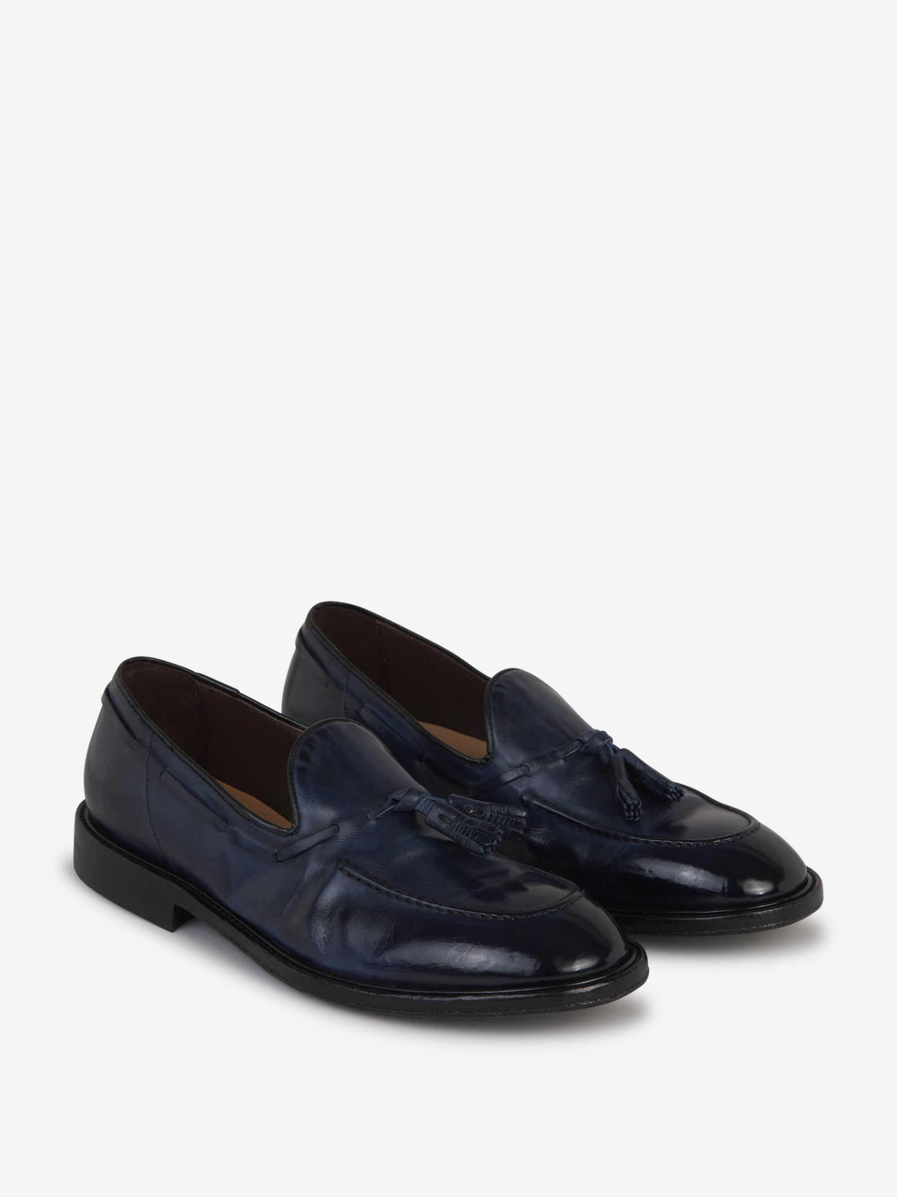 Outlet online Green George Hombre Mocasines Piel Borlas color Azul Marino sku 611-004429 01 - Foto 2