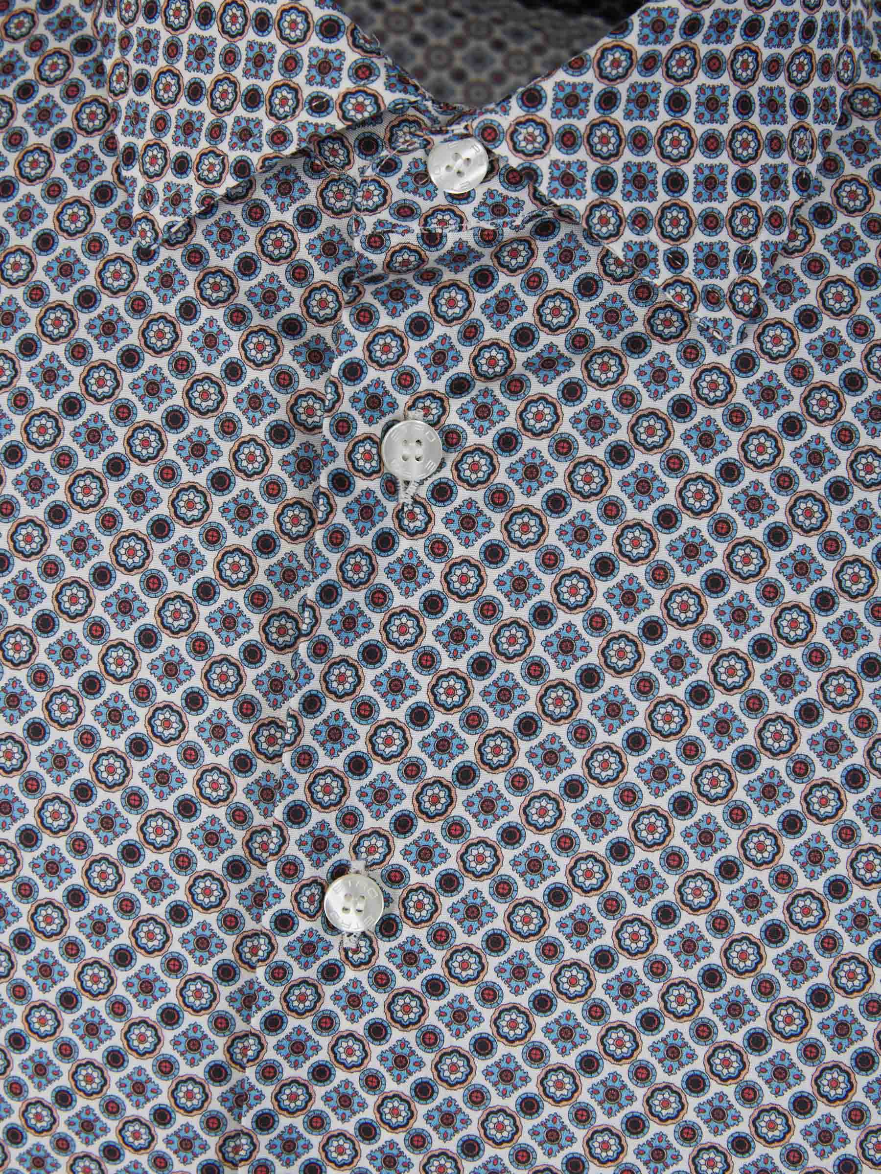 Outlet online Etro Hombre Camisa Algodón Estampada color Azul sku 531-006211 01 - Foto 3