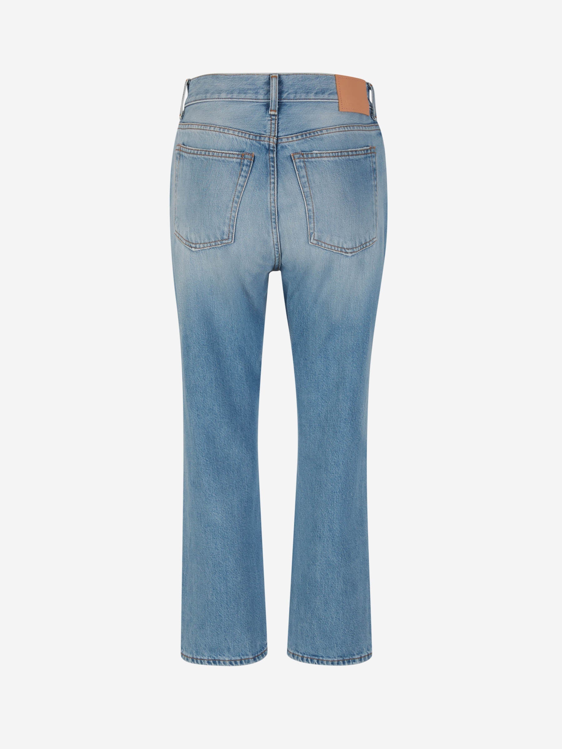 Outlet online Acne Studios Mujer Jeans Rectos Algodón color Azul Denim sku 763-001547 01 - Foto 3