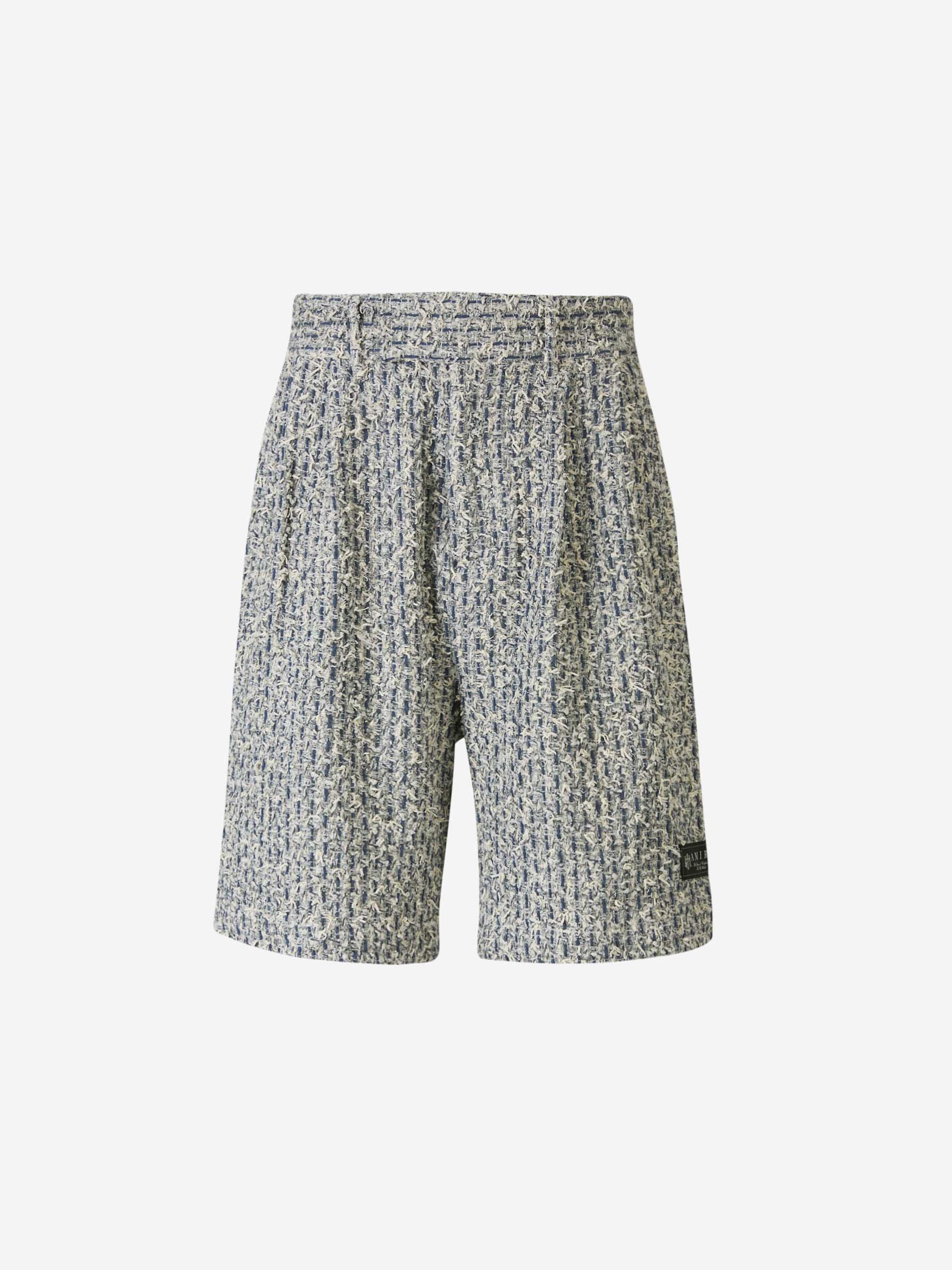 Outlet online Amiri Hombre Bermudas Tweed Boucle color Azul sku 523-000949 01 - Foto 2
