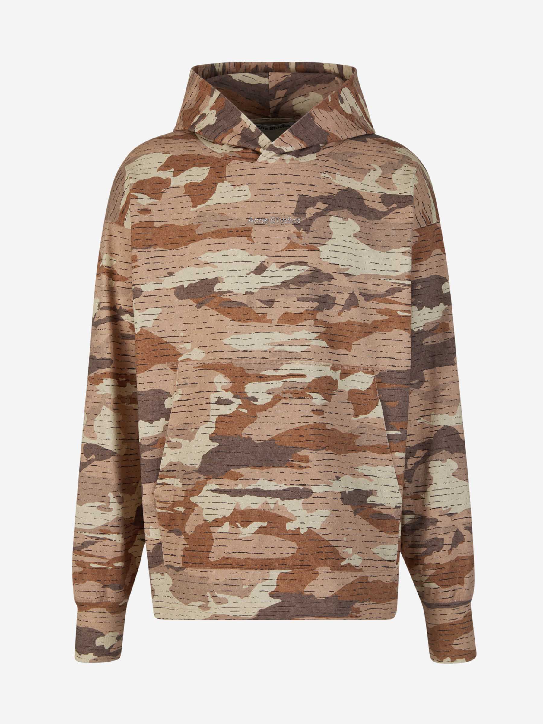 Outlet online Acne Studios Hombre Sudadera Capucha Camuflaje color Marrón sku 545-001515 01 - Foto 1