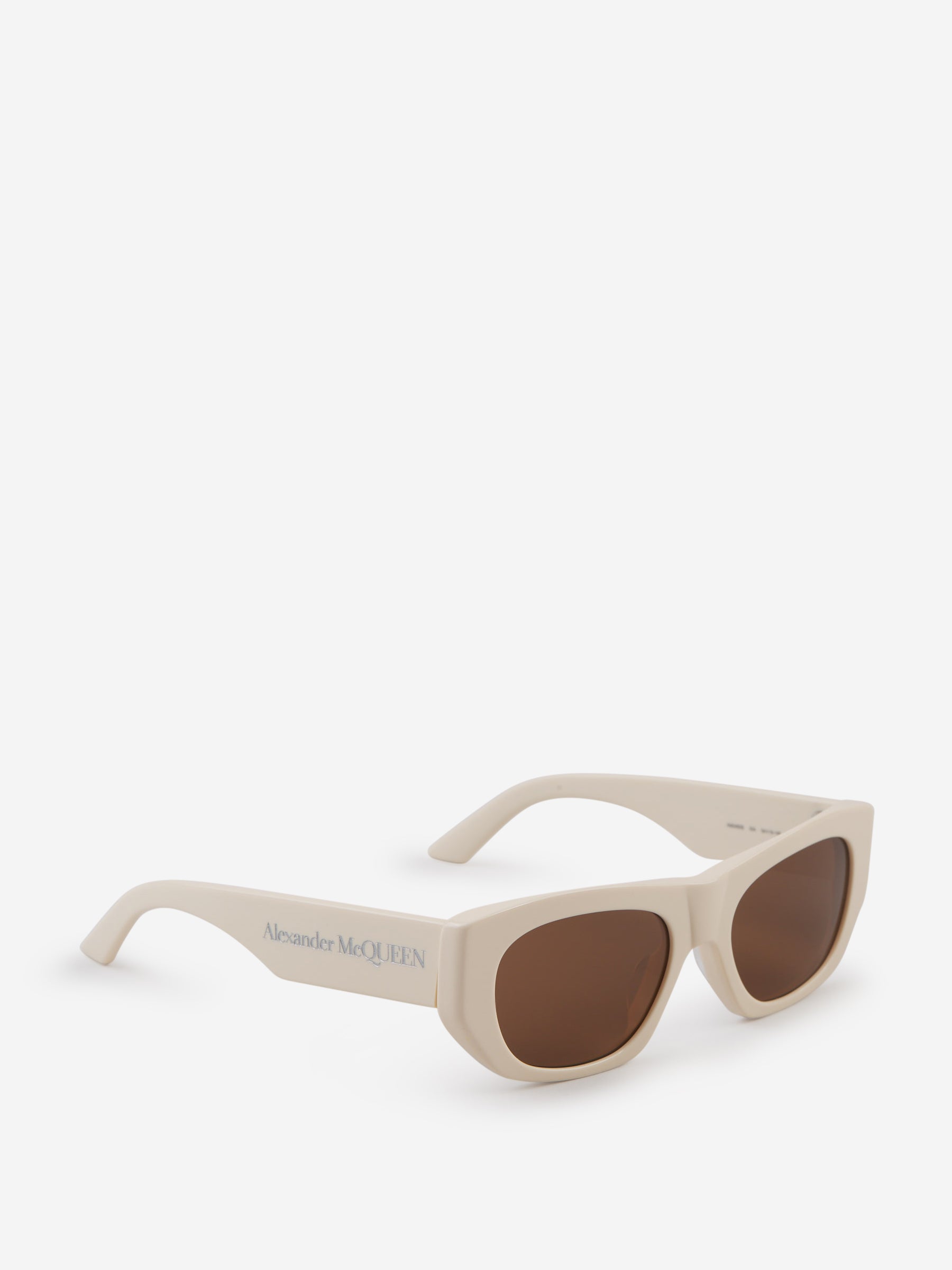 Alexander McQueen Gafas de Sol Rectangulares color Crema sku 614-002691 03 - Foto 2