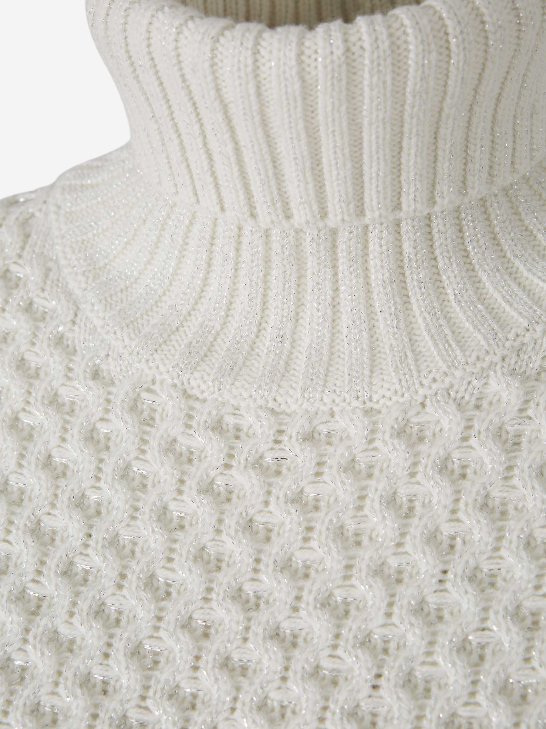 Outlet online Fabiana Filippi Mujer Jersey Punto Brillante color Plateado sku 711-003241 01 - Foto 3