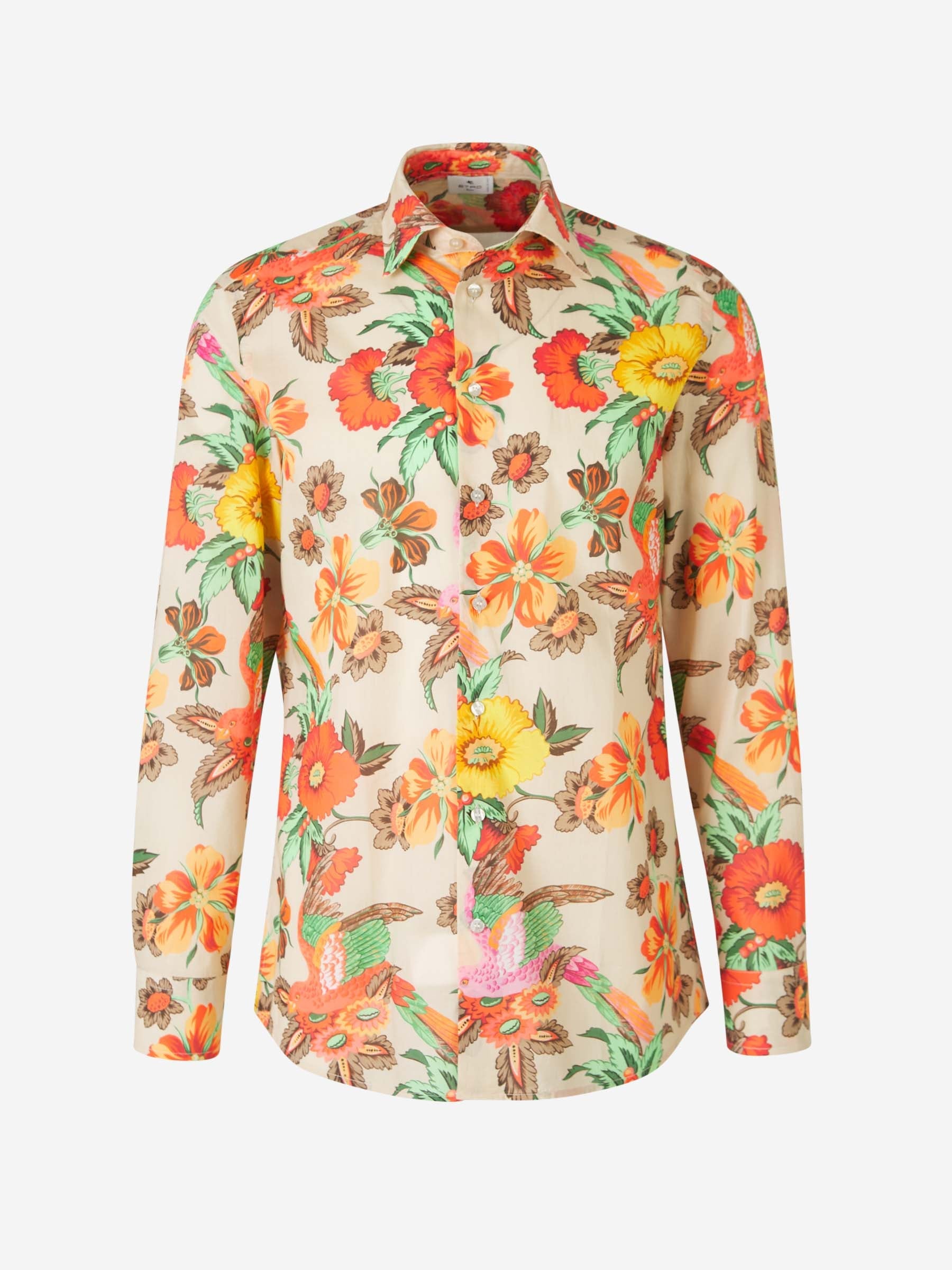 Outlet online Etro Hombre Camisa Motivo Floral color Naranja sku 531-006214 01 - Foto 1