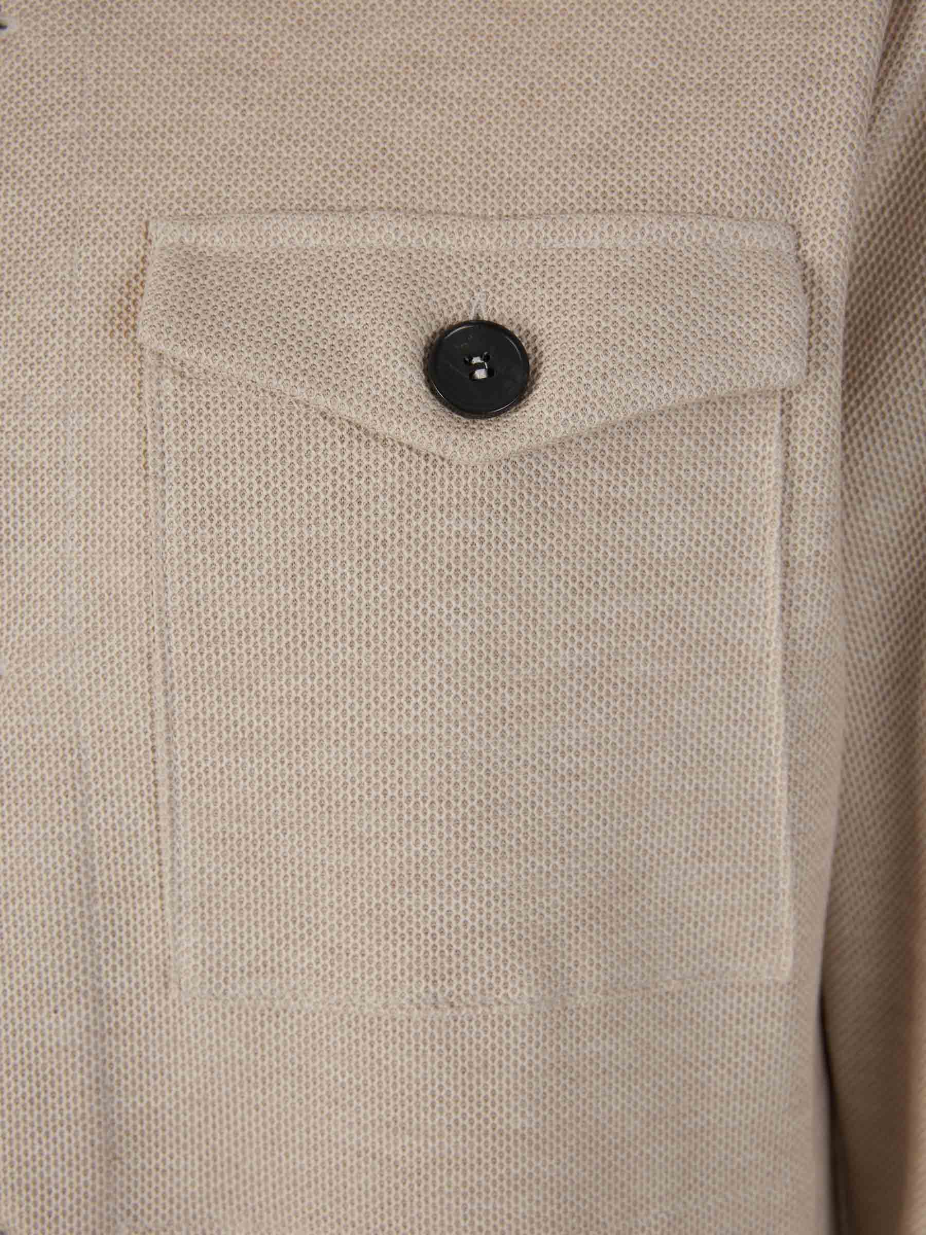 Outlet online Harris Wharf Hombre Sobrecamisa Algodón Bolsillos color Crema sku 512-002160 01 - Foto 4