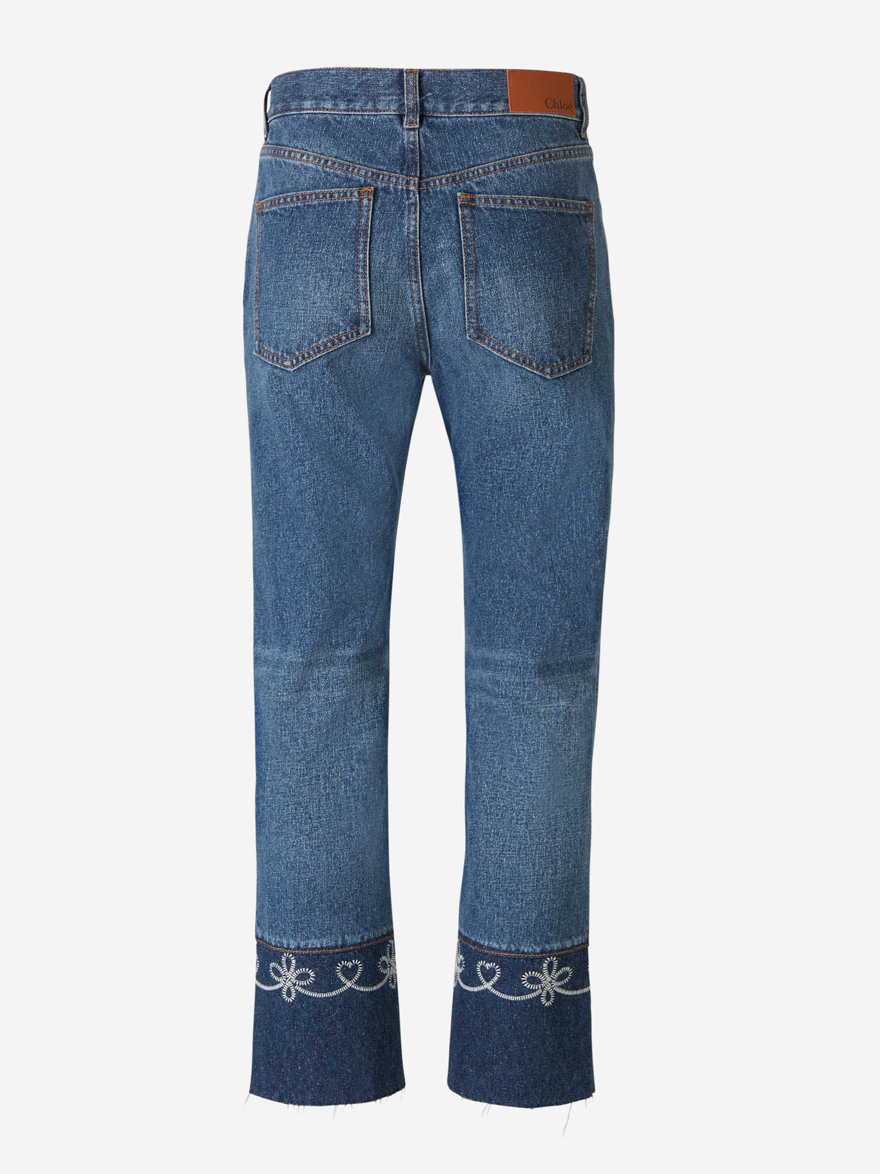 Outlet online Chloé Mujer Jeans Straight Fit Masaya color Azul Denim Oscuro sku 763-001552 01 - Foto 2