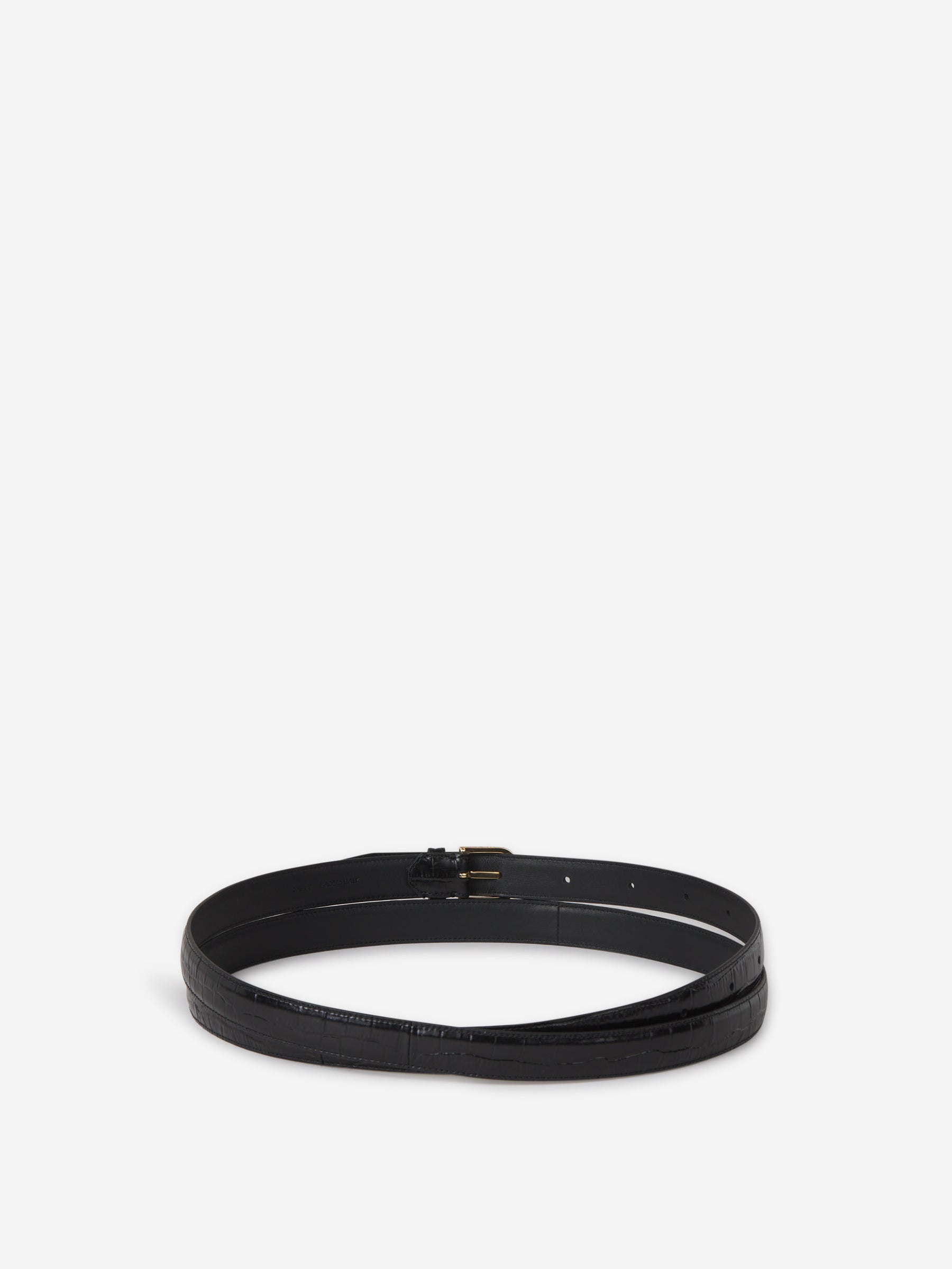 Outlet online TOTEME Mujer Cinturón Piel Liso color Negro sku 830-000337 01 - Foto 2