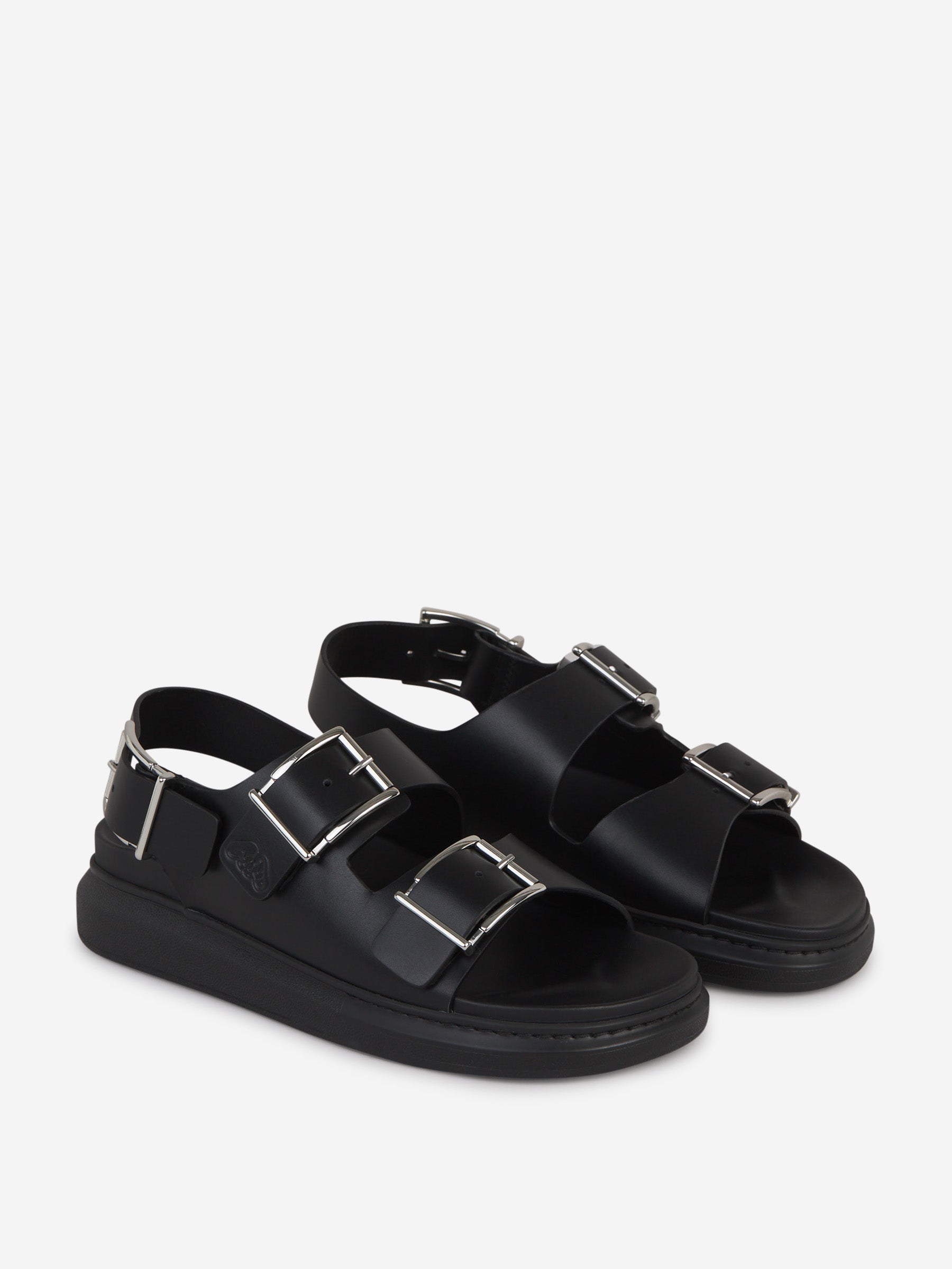 Outlet online McQueen Hombre Sandalias Alabama Piel color Negro sku 617-000092 01 - Foto 2