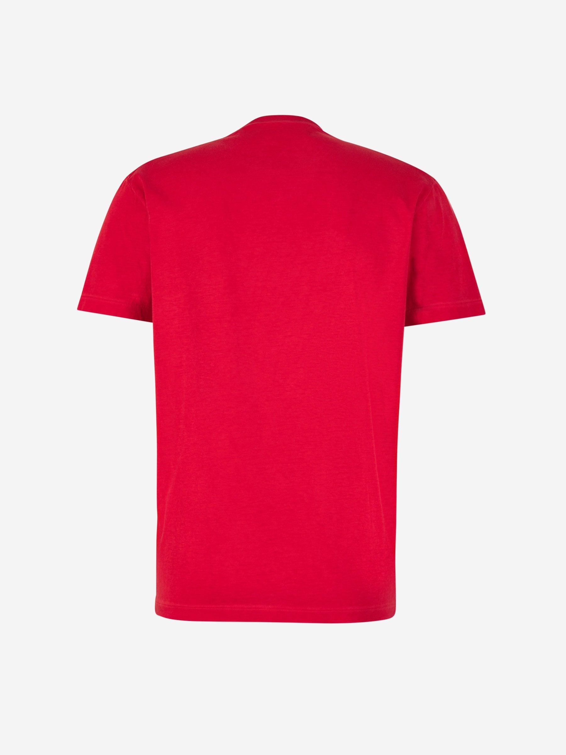 Outlet online Dsquared2 Hombre Camiseta Algodón Estampada color Rojo sku 553-003664 02 - Foto 2