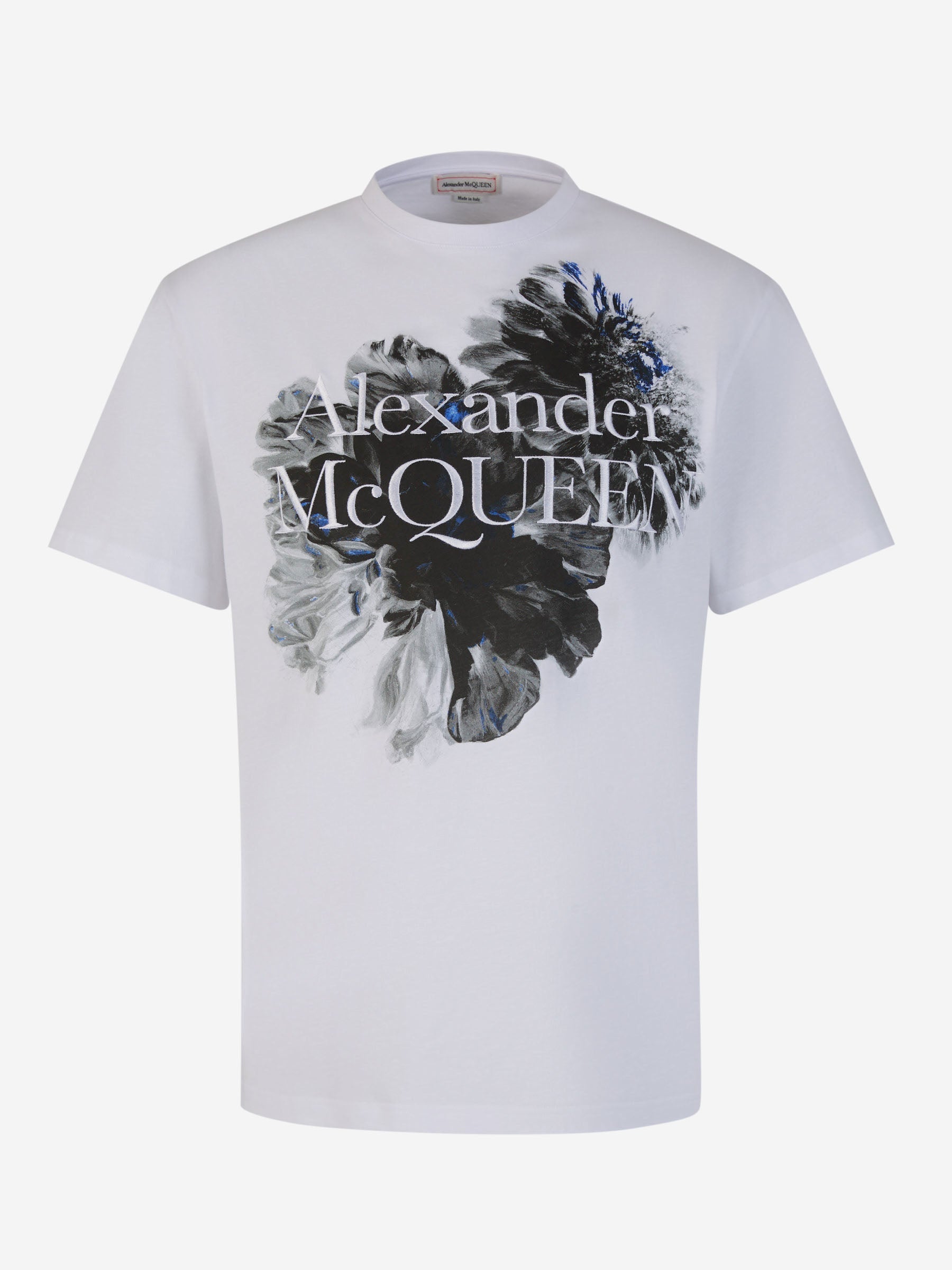 Outlet online McQueen Hombre Camiseta Logo Algodón color Blanco sku 553-003584 01 - Foto 1