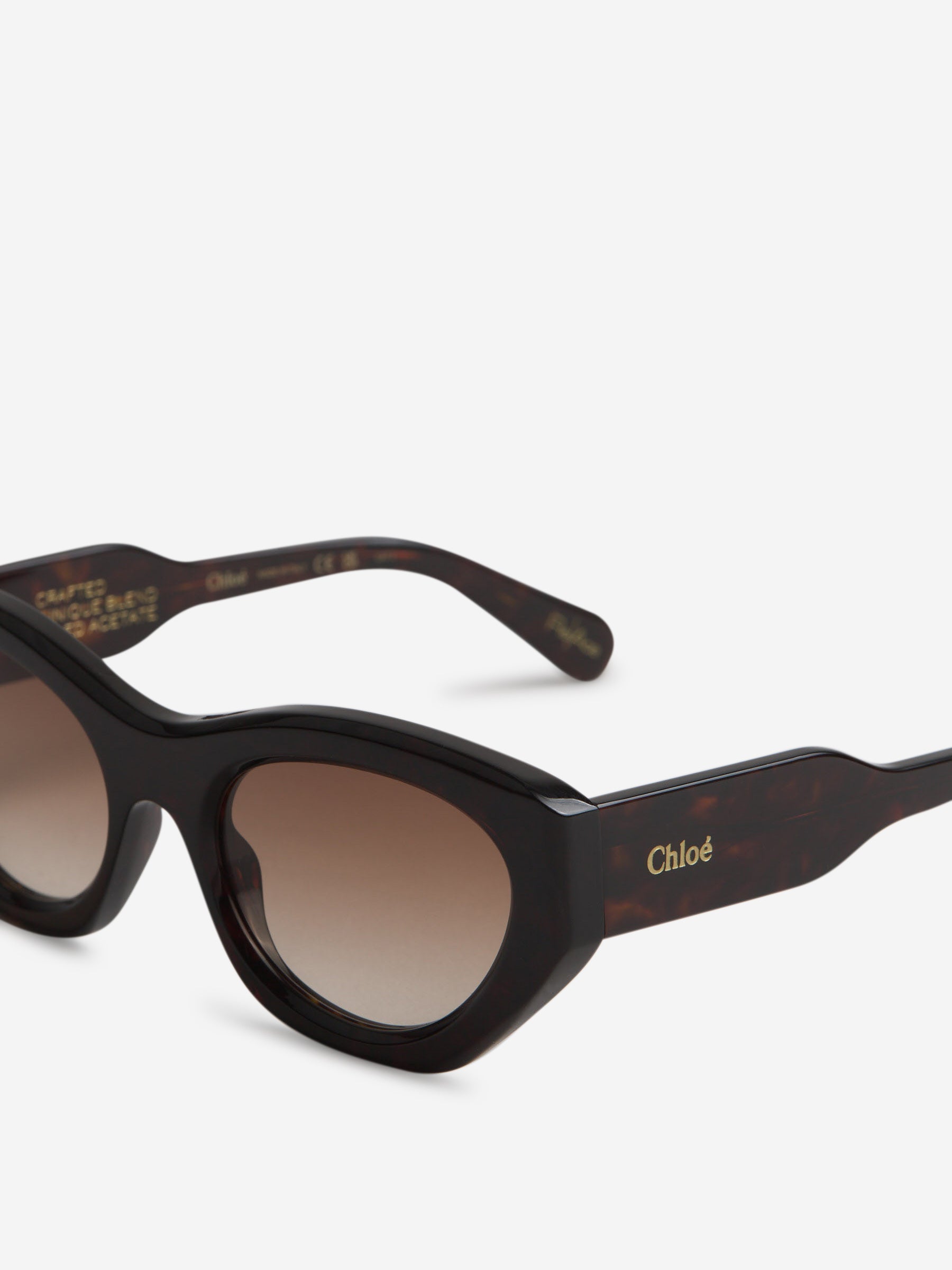 Outlet online Chloé Mujer Gafas de Sol Ovaladas Gayia color Carey sku 860-001035 01 - Foto 3