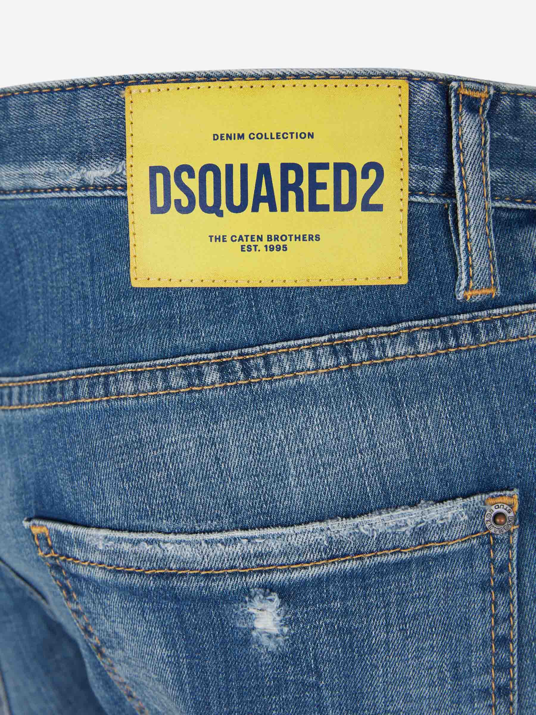 Outlet online Dsquared2 Hombre Jeans Cool Guy color Azul Denim sku 522-002598 01 - Foto 6