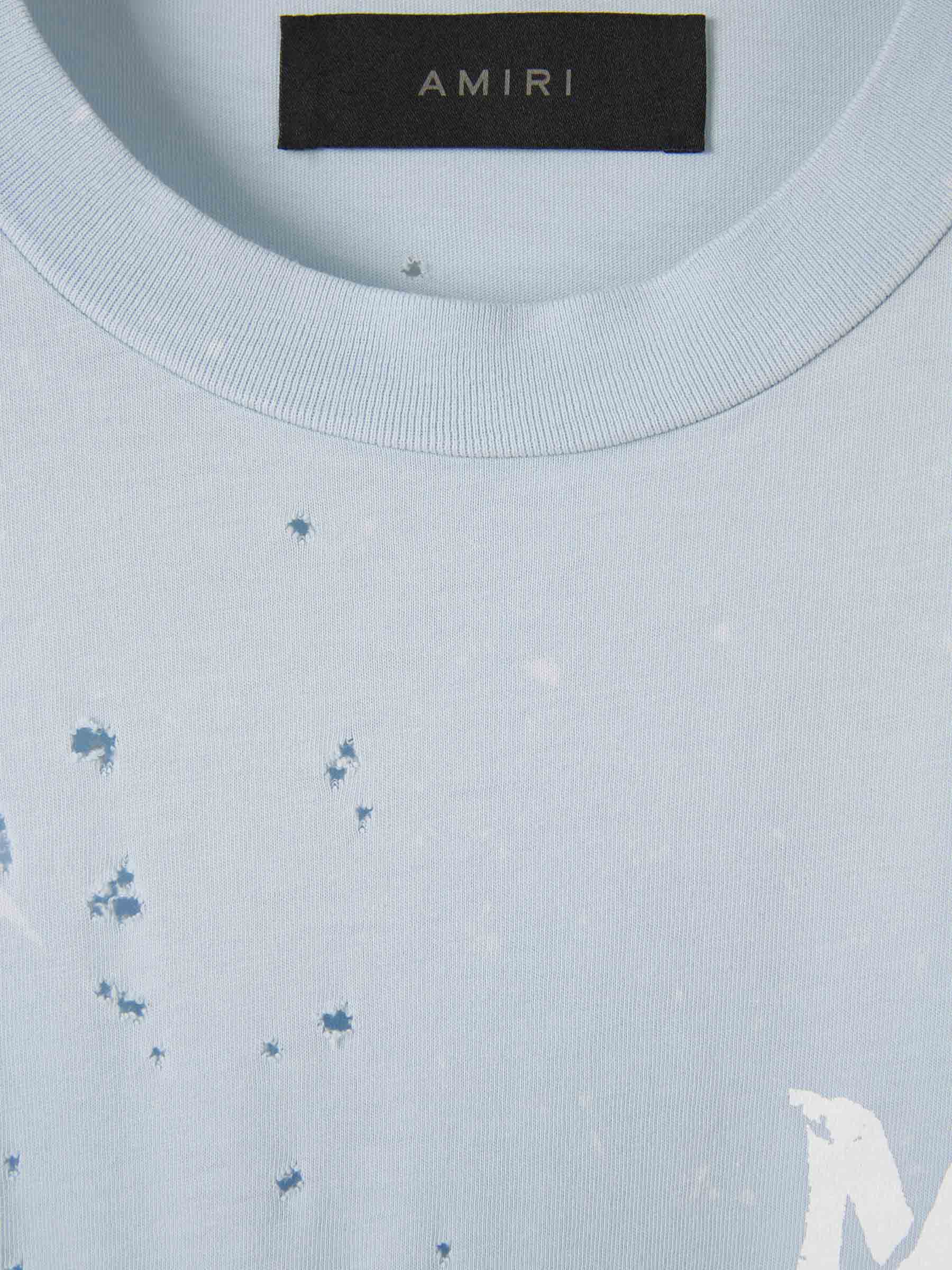 Outlet online Amiri Hombre Camiseta Estampada Algodón color Azul Cielo sku 553-003618 01 - Foto 3
