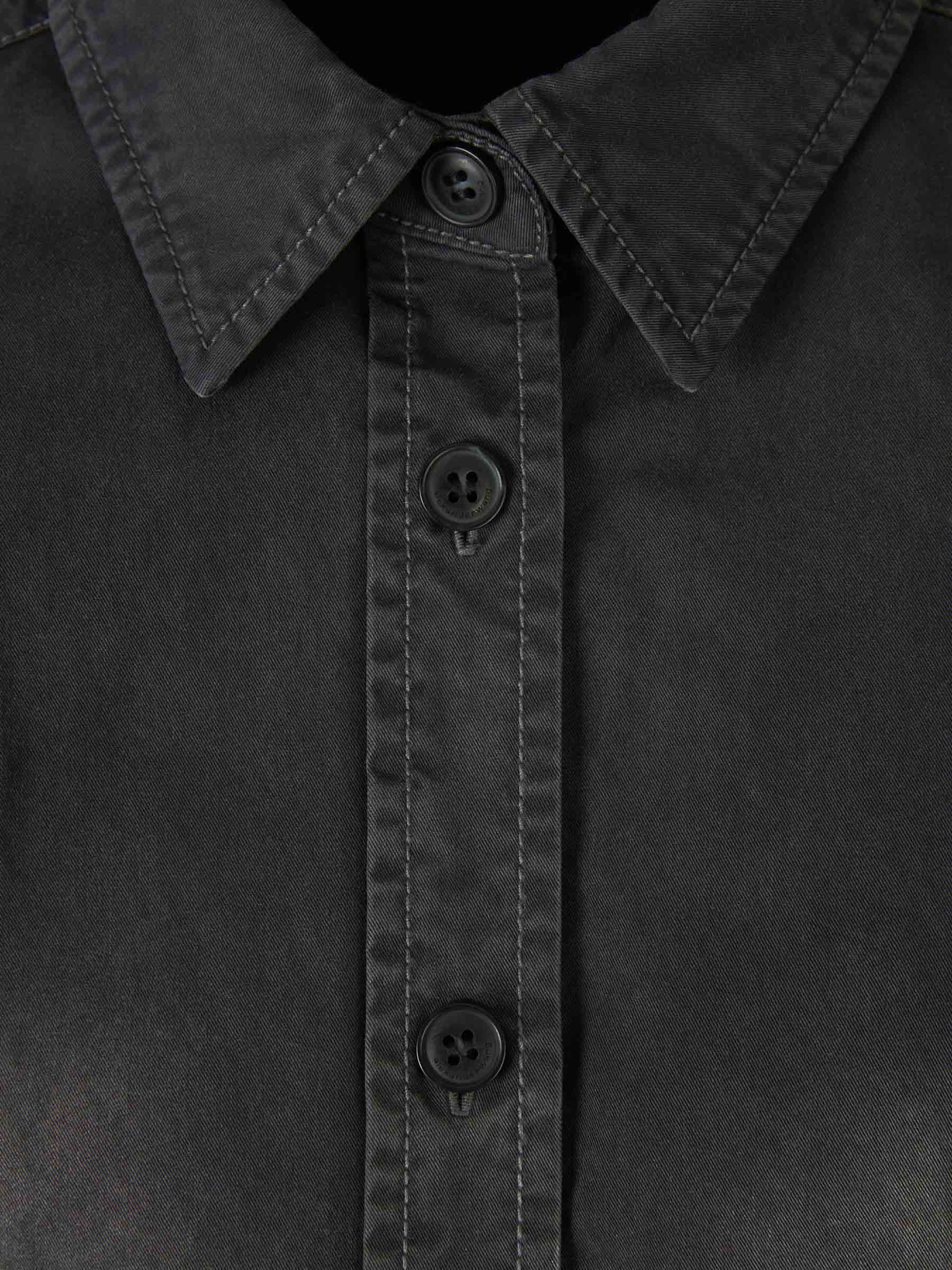 Outlet online Alexander Wang Mujer Camisa Denim Cropped color Negro sku 701-002061 01 - Foto 3