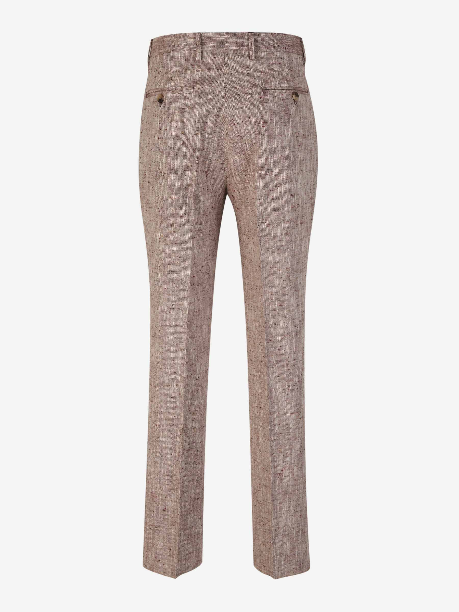 Outlet online Etro Hombre Pantalones Formales Texturizados color Burdeos sku 521-003008 01 - Foto 2