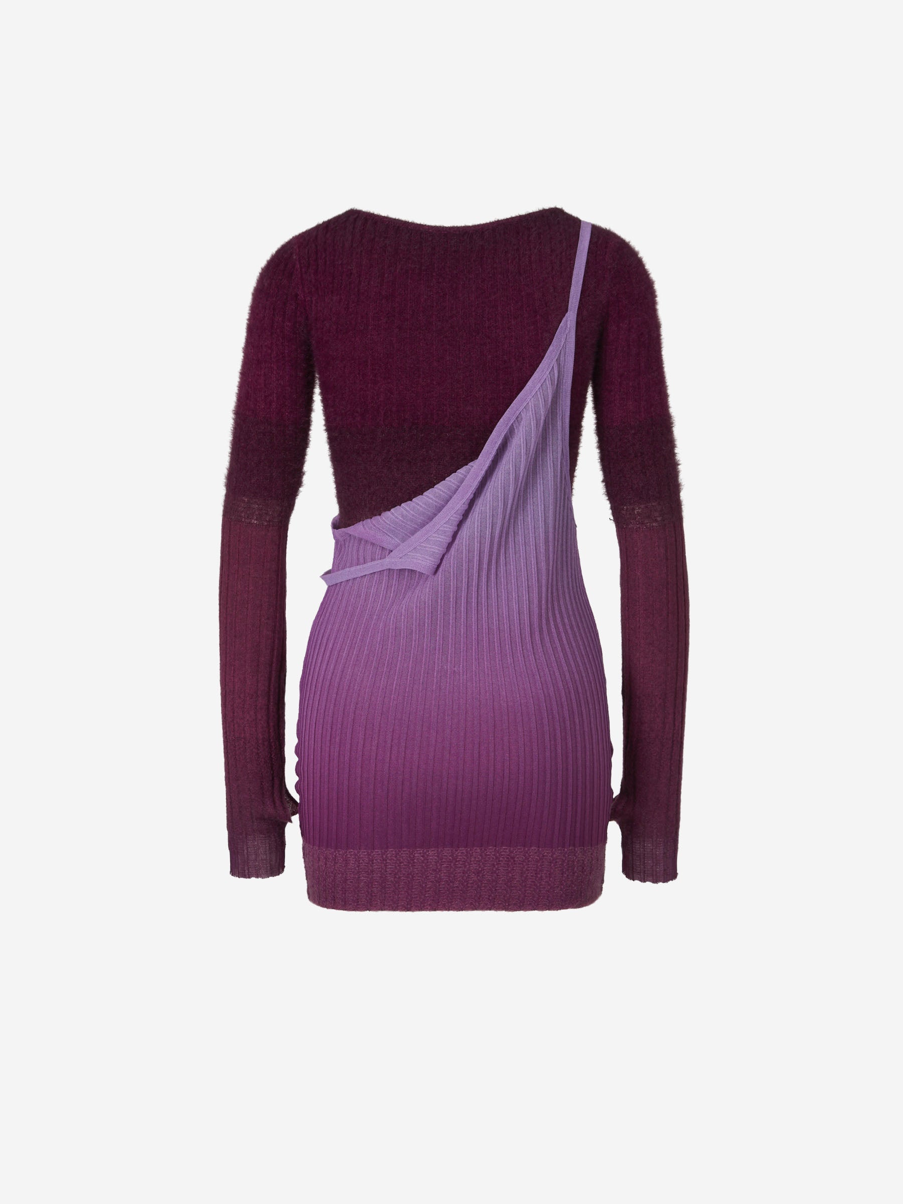 Outlet online The Attico Mujer Vestido Midi Degradè color Burdeos sku 721-000270 01 - Foto 6