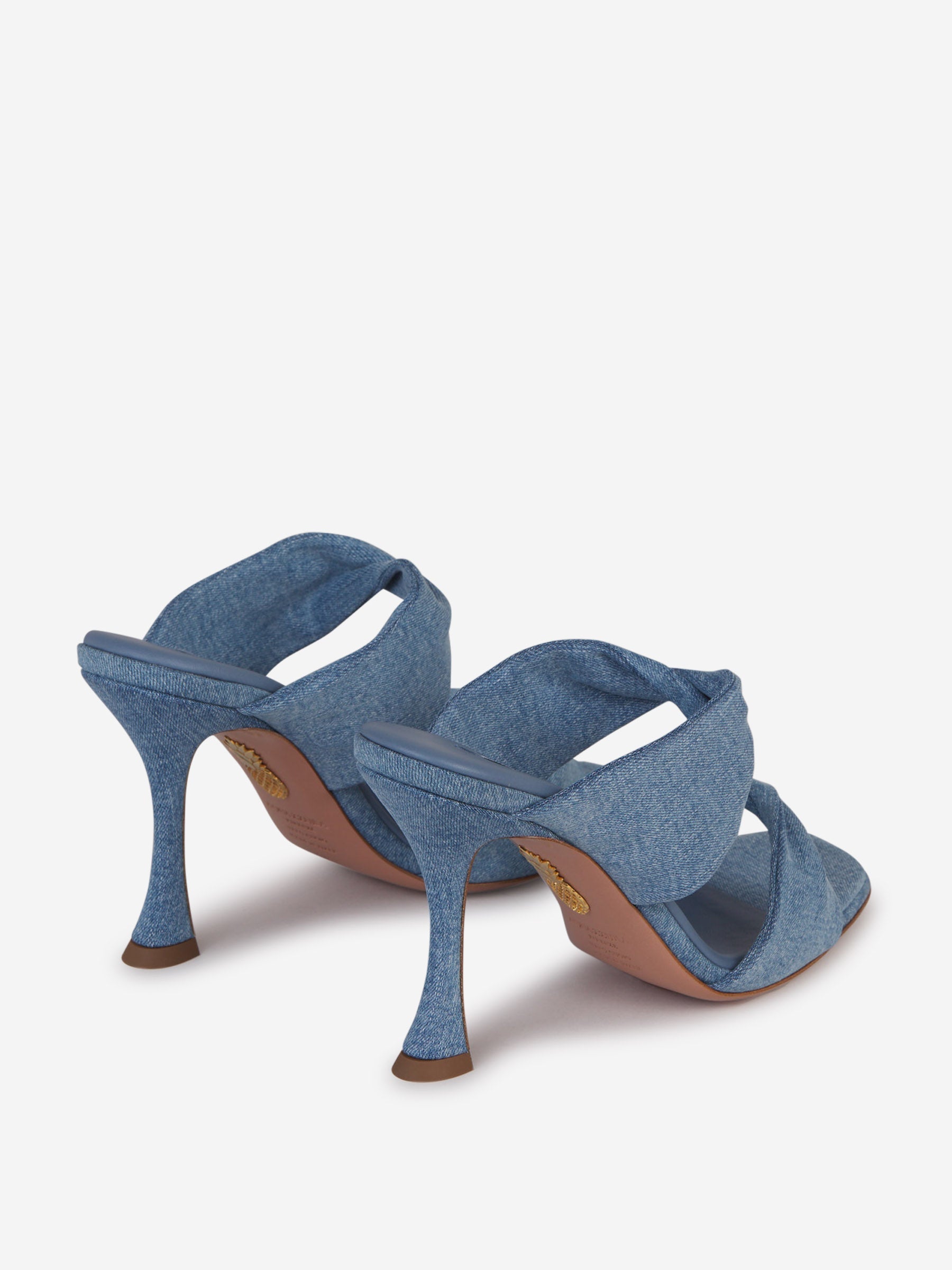 Outlet online Aquazzura Mujer Sandalias Twist Denim color Azul Denim sku 800-005171 01 - Foto 3