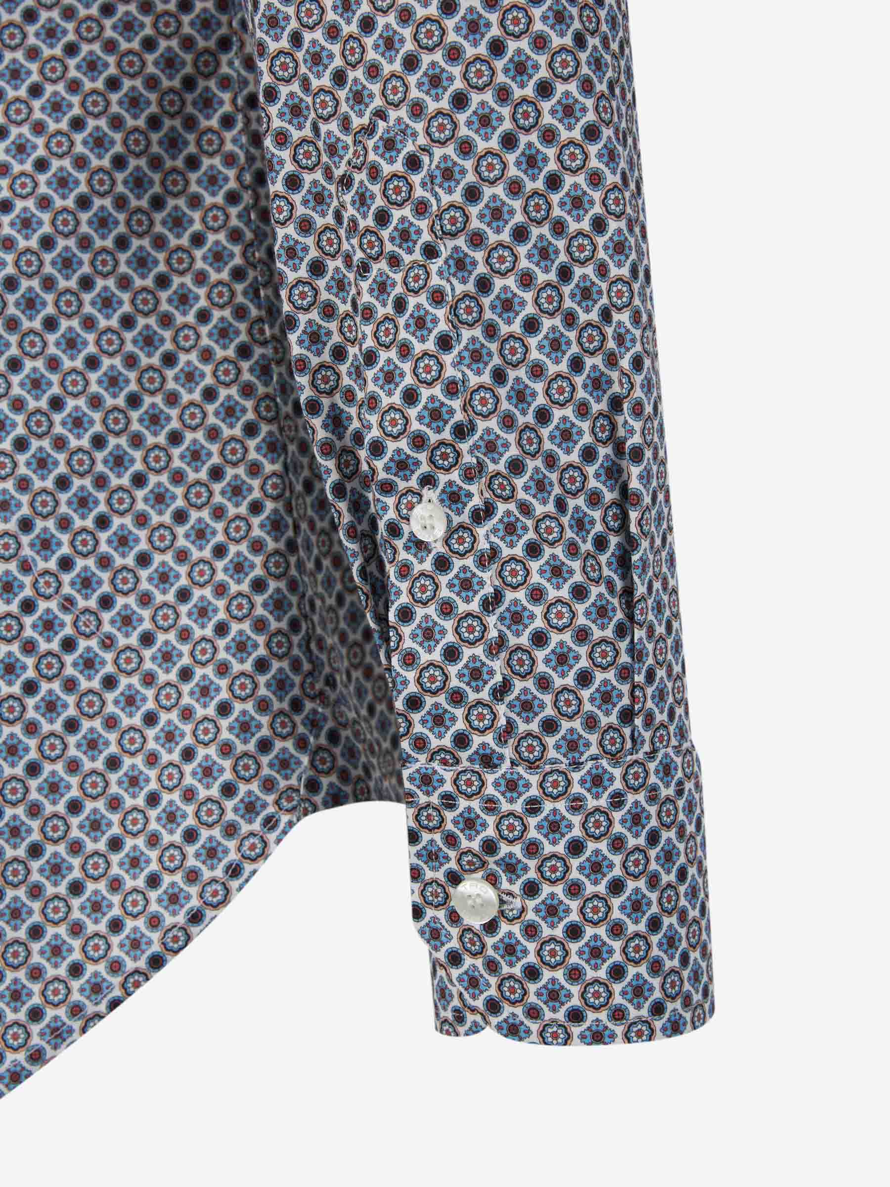 Outlet online Etro Hombre Camisa Algodón Estampada color Azul sku 531-006211 01 - Foto 4