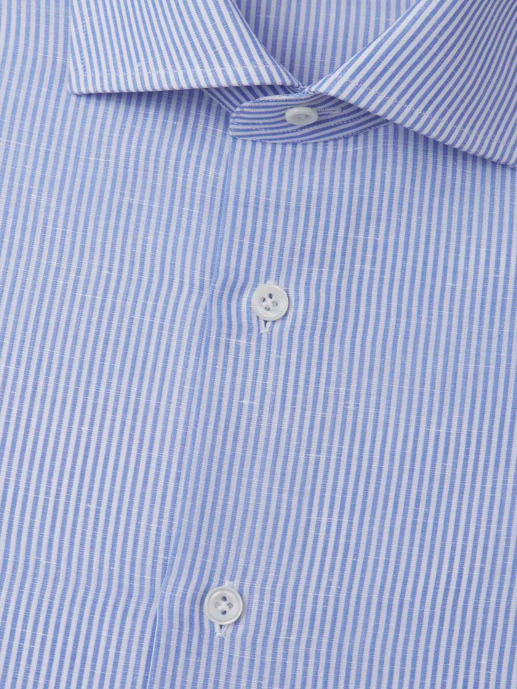 Outlet online Santa Eulalia Hombre Camisa Motivo Rayas color Azul Cielo sku 401-003102 01 - Foto 2