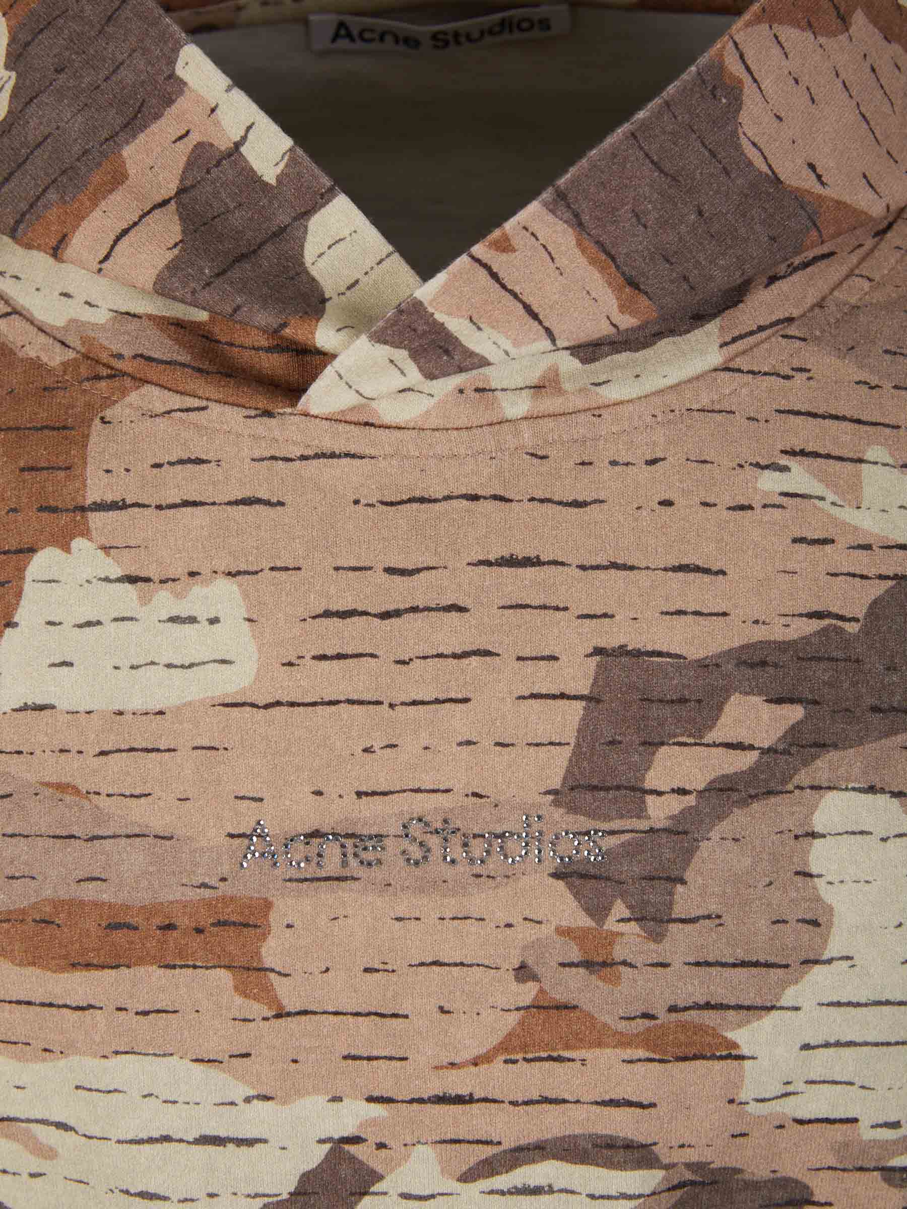 Outlet online Acne Studios Hombre Sudadera Capucha Camuflaje color Marrón sku 545-001515 01 - Foto 3