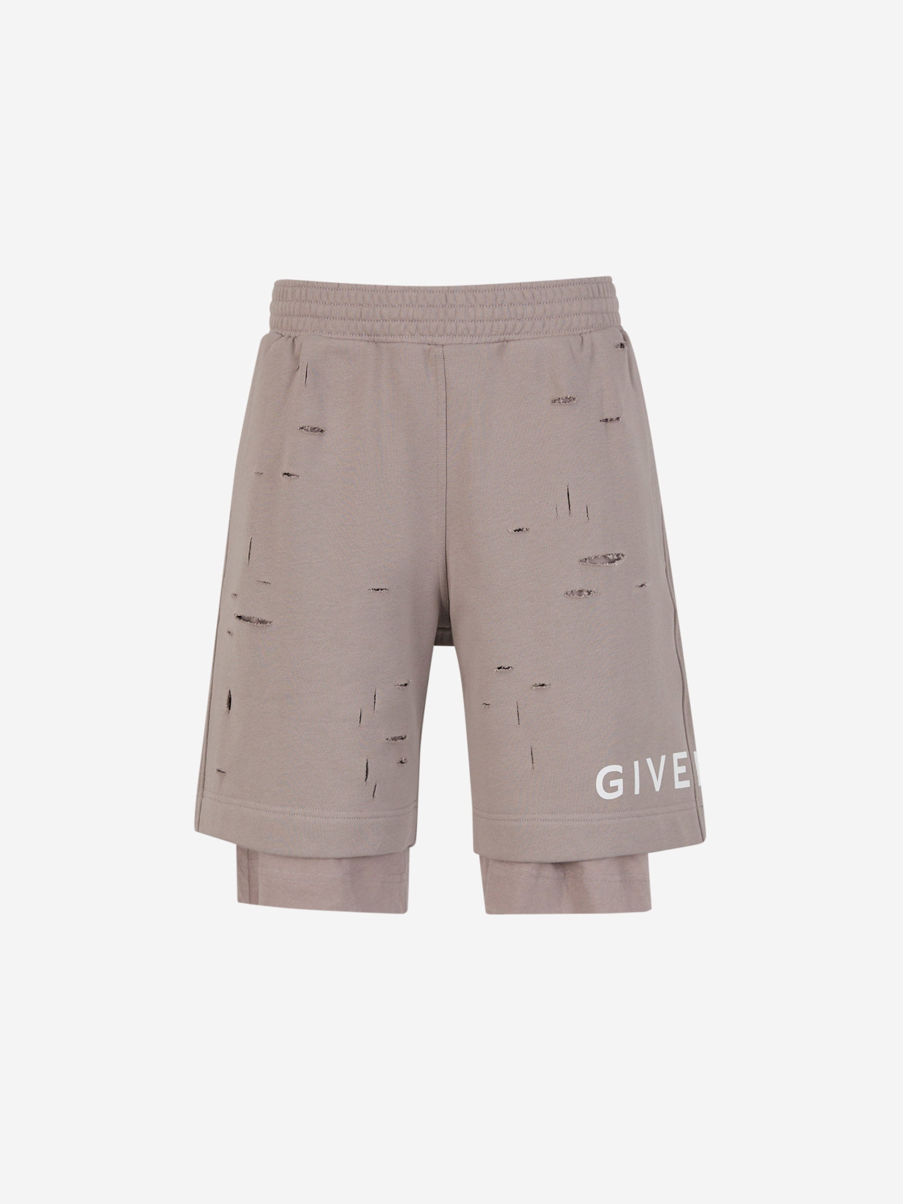 Outlet online Givenchy Hombre Bermudas Algodón Logo color Topo sku 523-000934 01 - Foto 1