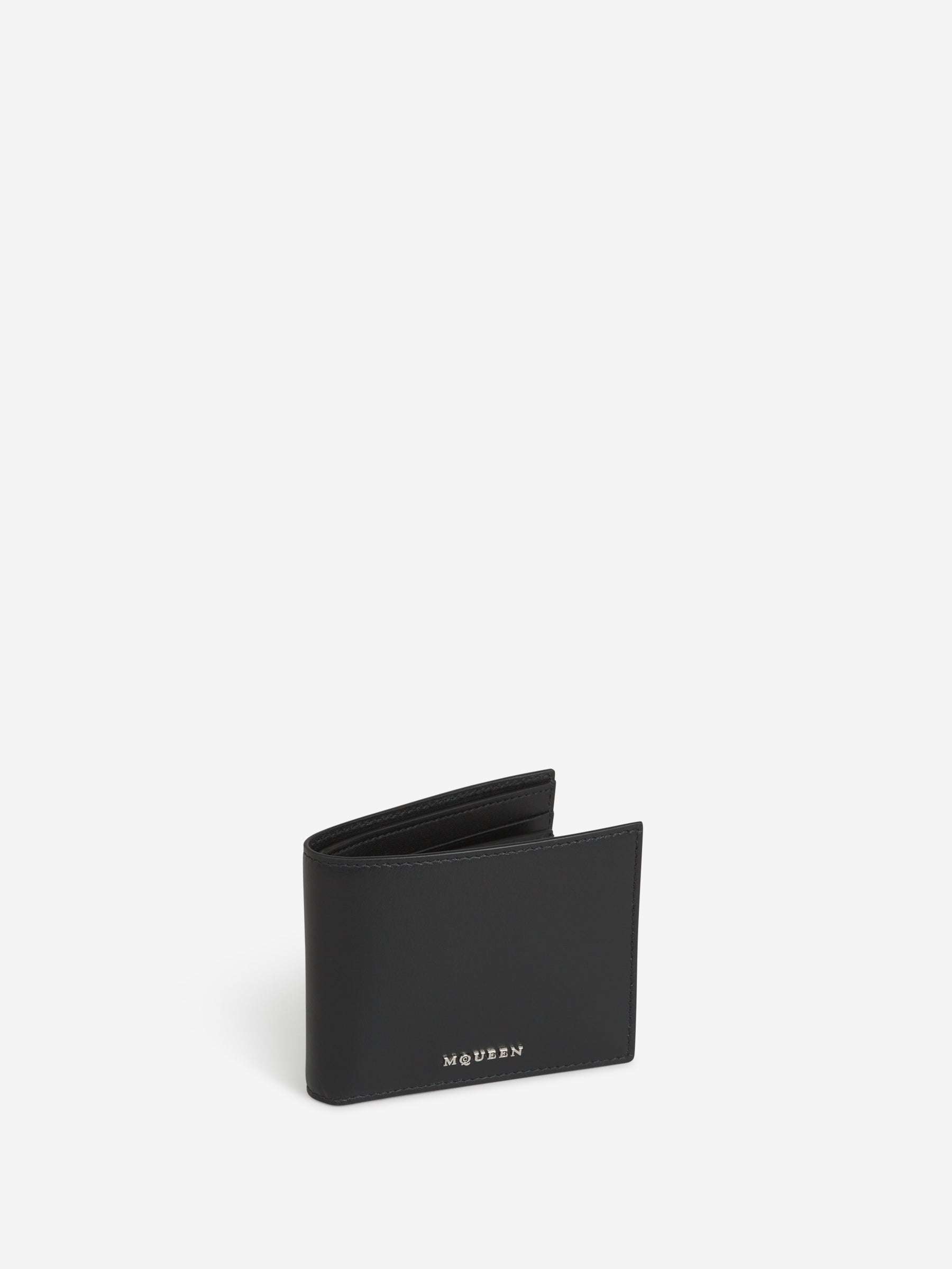 Outlet online McQueen Hombre Cartera Piel Logo color Negro sku 691-001384 01 - Foto 1