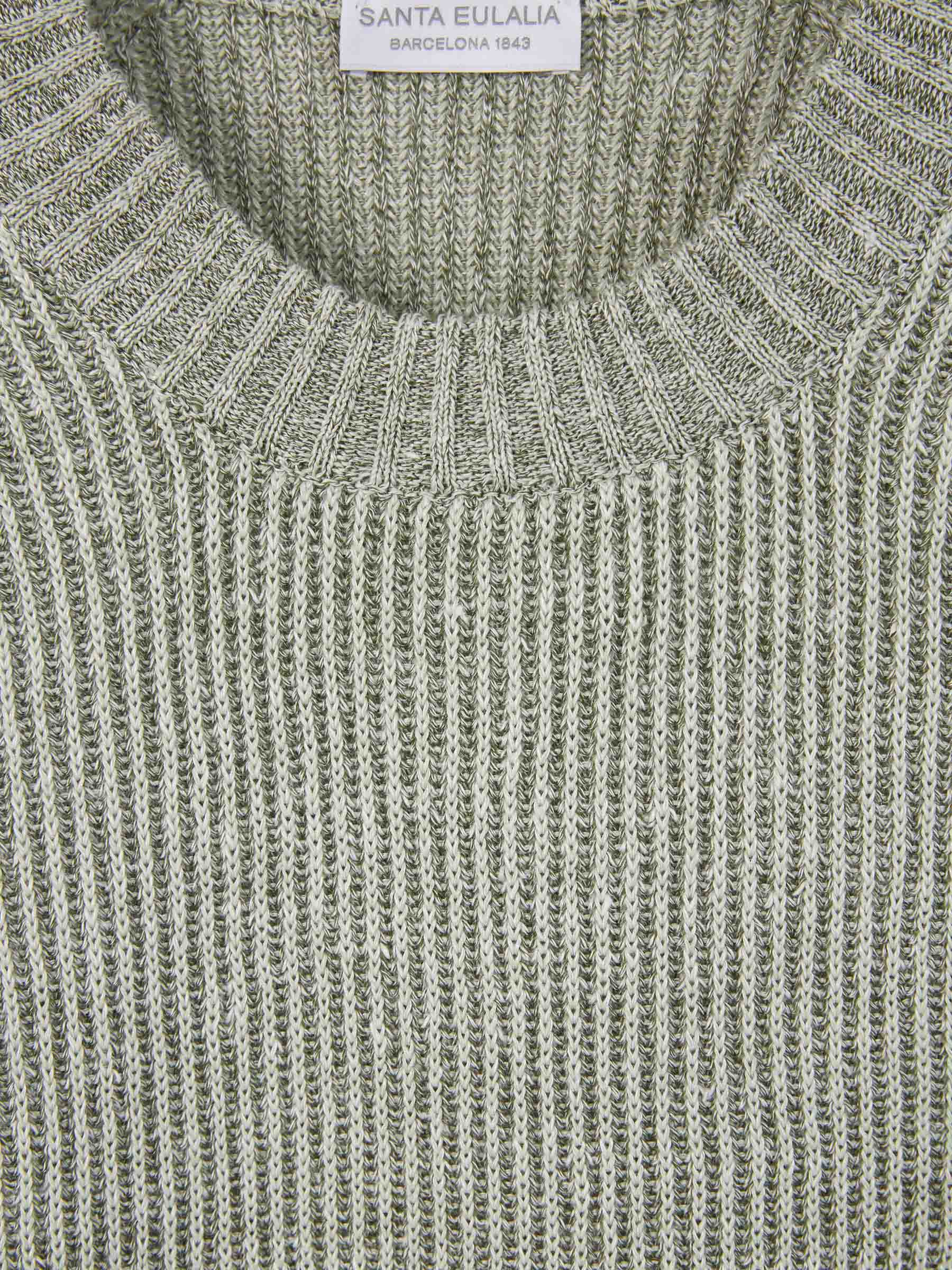 Outlet online Santa Eulalia Hombre Jersey Punto Lino color Verde Menta sku 542-002352 02 - Foto 3