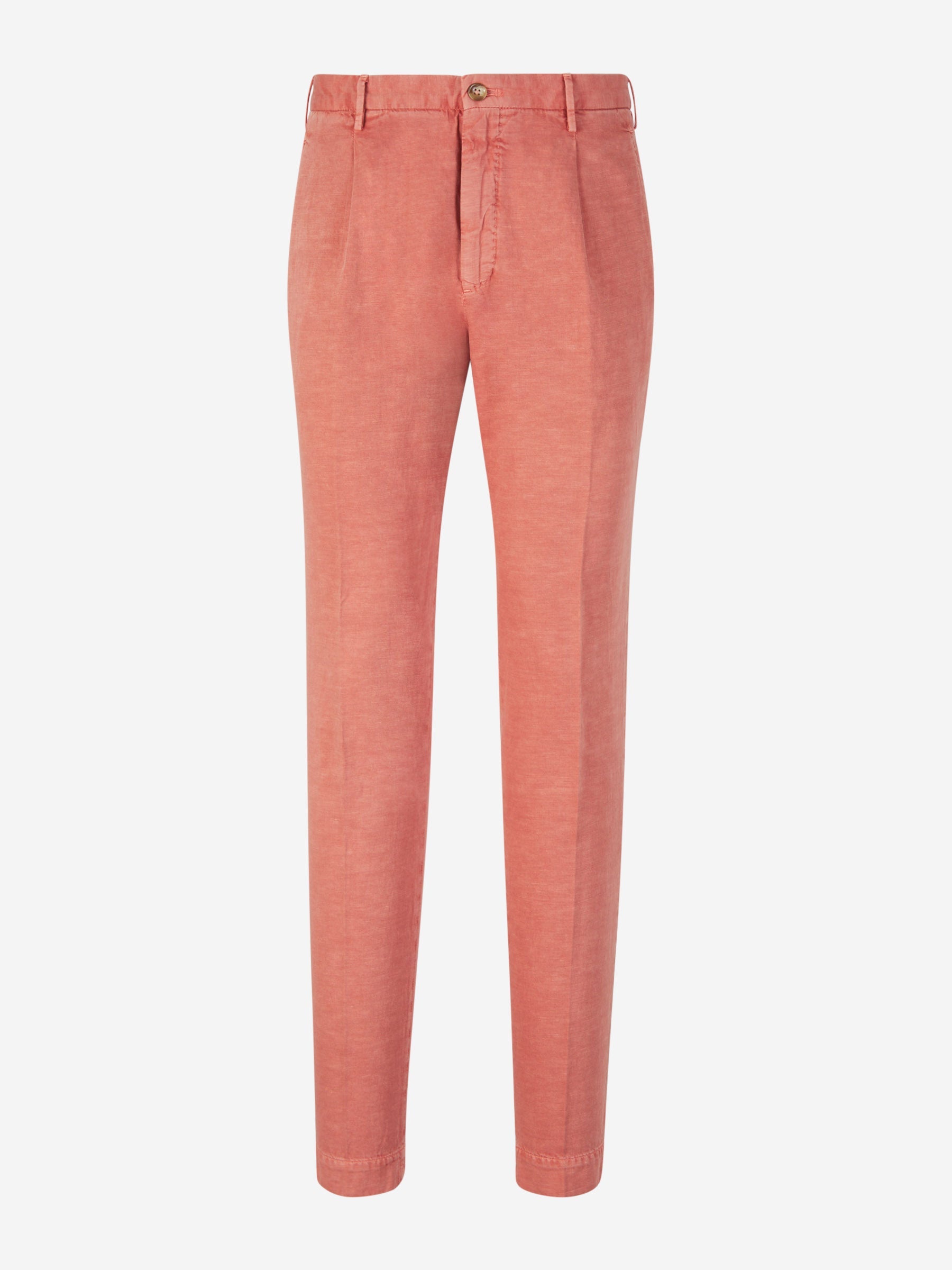 Outlet online Incotex Hombre Pantalones Formales Tapered Fit color Coral sku 521-002976 06 - Foto 1