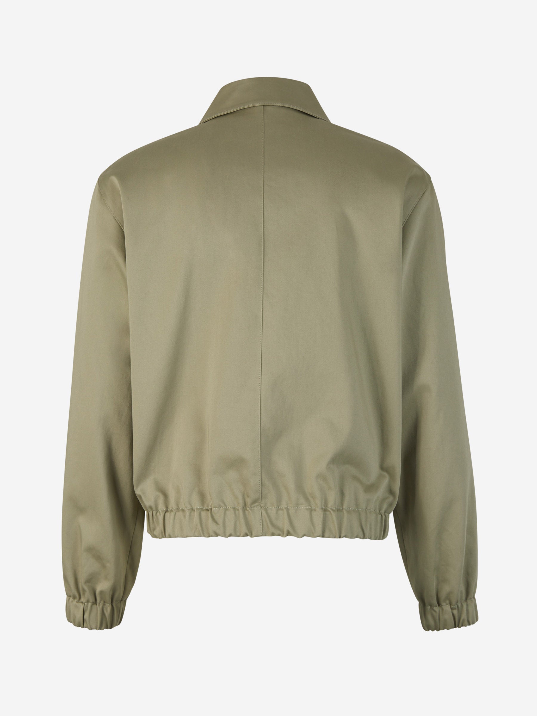 Outlet online Ami Paris Hombre Chaqueta Bomber Logo color Verde Militar sku 512-002194 02 - Foto 2