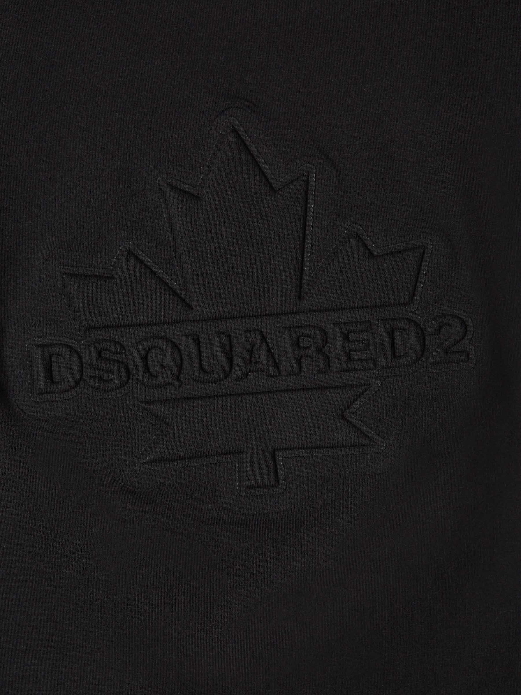 Outlet online Dsquared2 Hombre Camiseta Logo Algodón color Negro sku 553-003817 01 - Foto 4