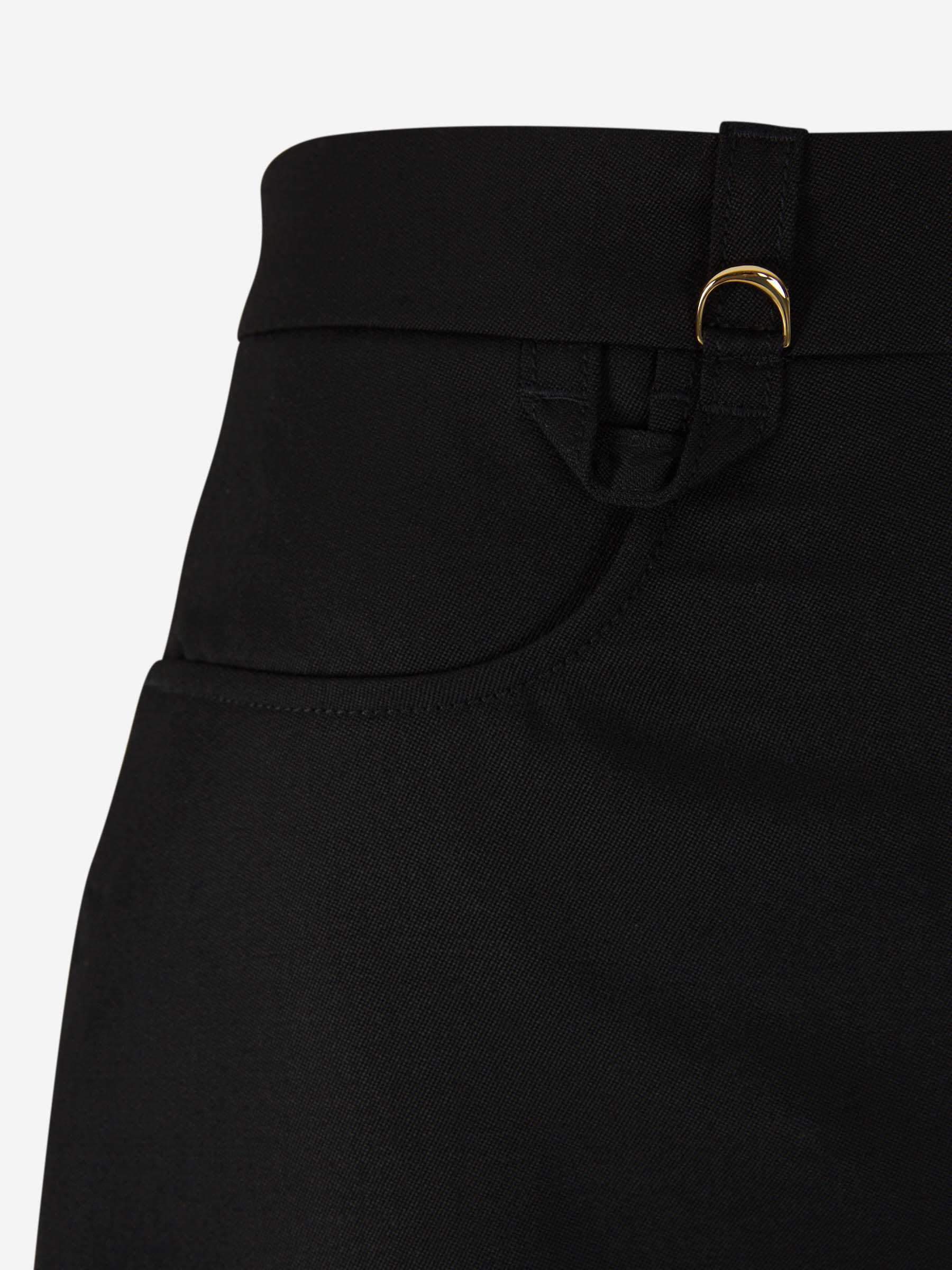 Outlet online Jacquemus Mujer Pantalones Formales Lana color Negro sku 761-003401 01 - Foto 3