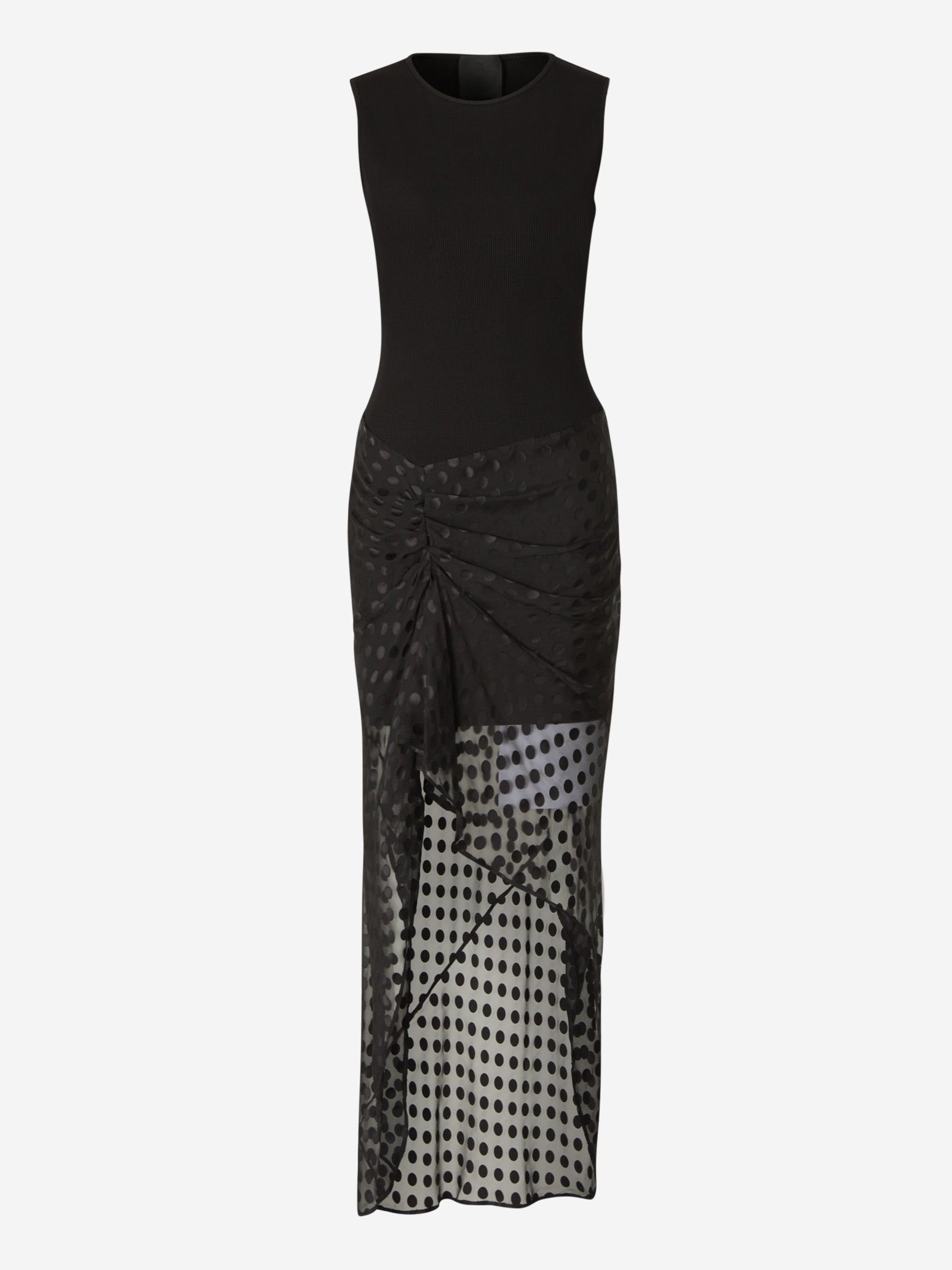 Outlet online Givenchy Mujer Vestido Midi Motivo Lunares color Negro sku 721-000295 01 - Foto 2
