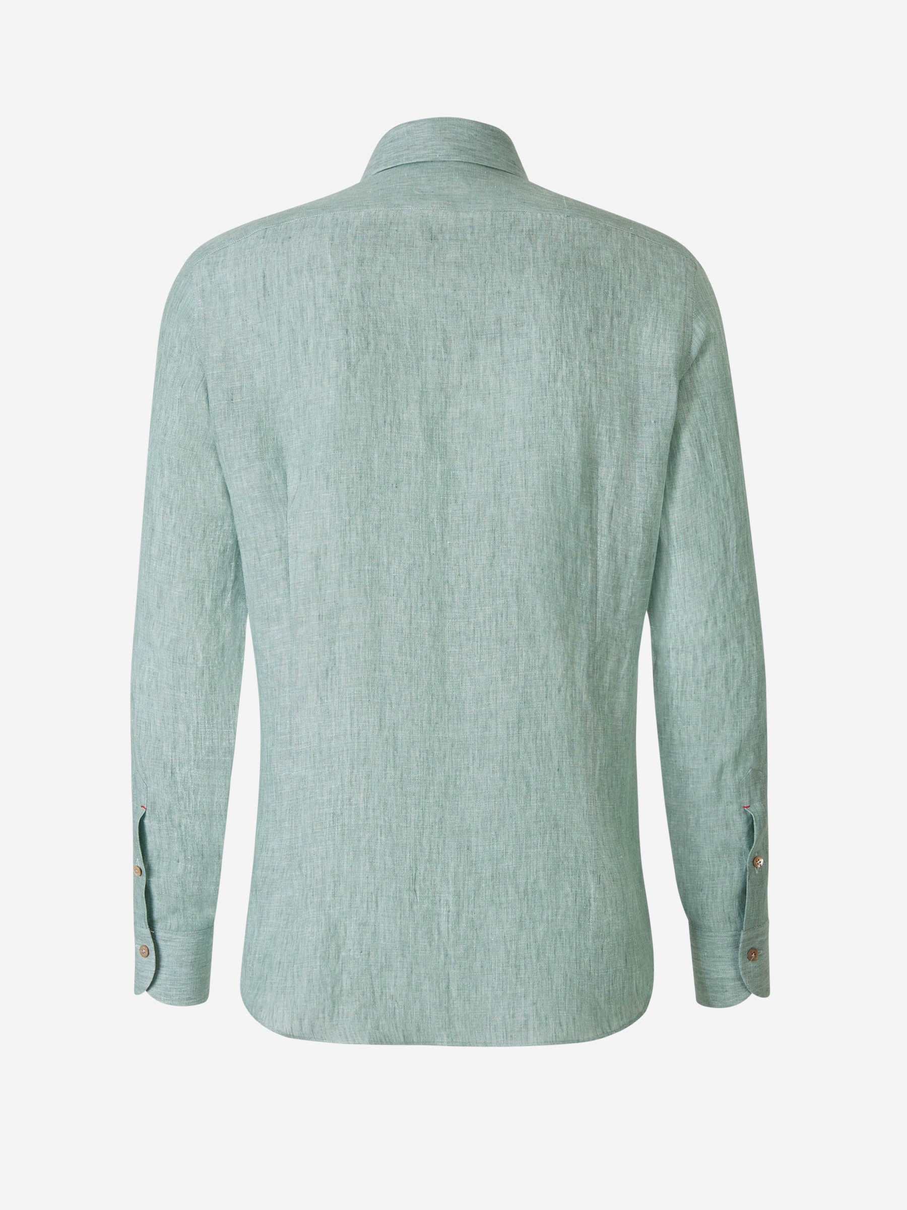 Outlet online Santa Eulalia Hombre Camisa Bolsillo Lino color Verde Menta sku 531-006247 01 - Foto 2